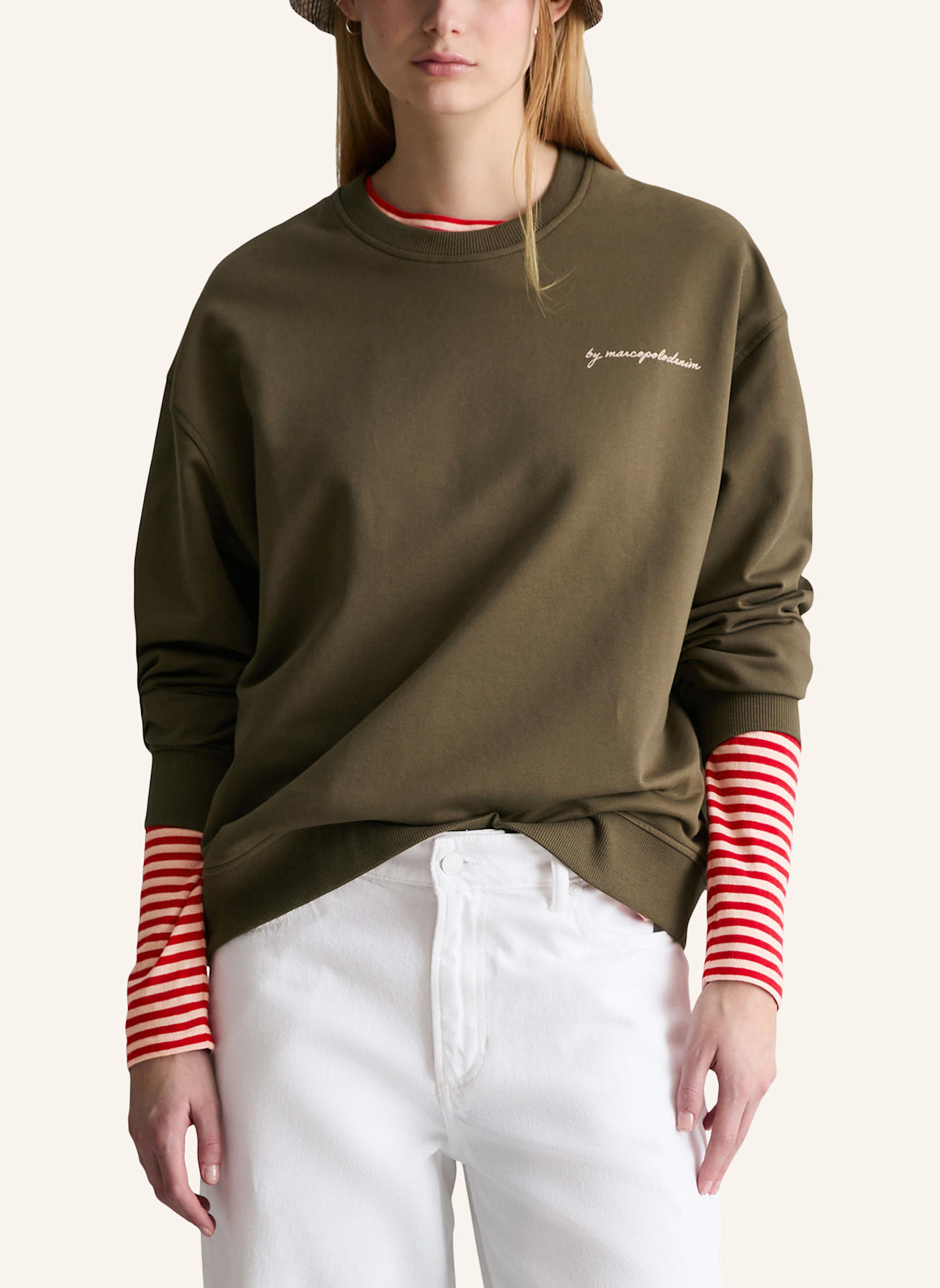 Marc O'Polo DENIM Sweatshirt: DUNKELBRAUN