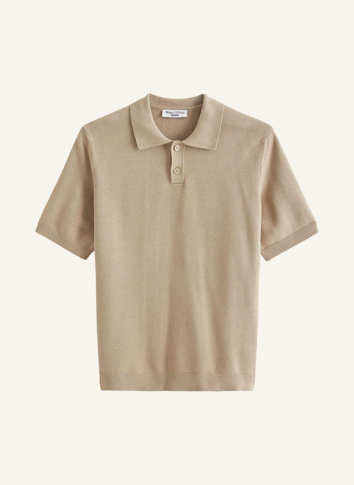Marc O'Polo DENIM Strick-Poloshirt: BEIGE