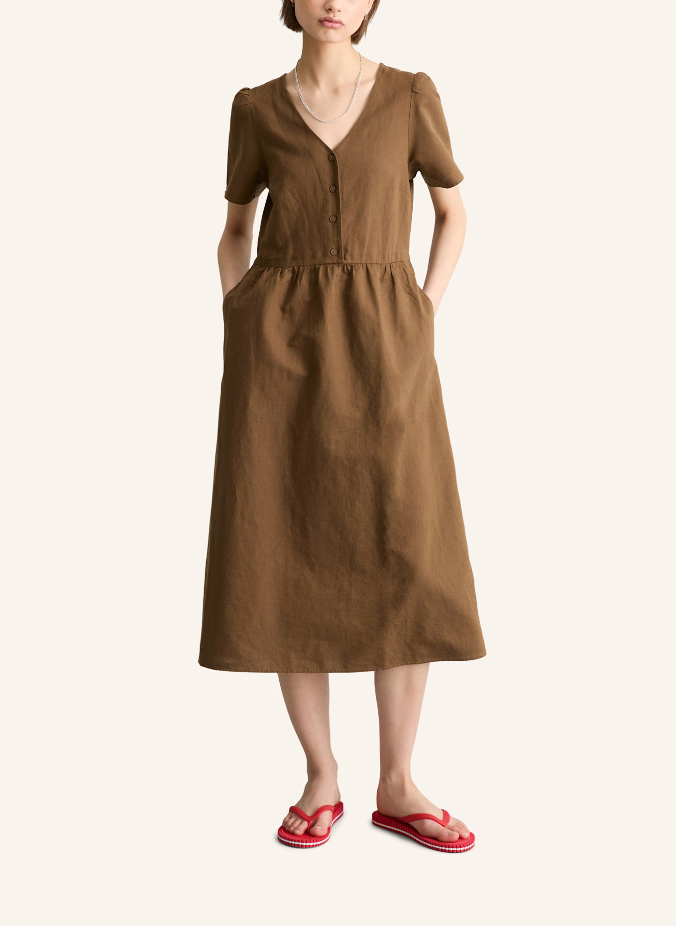 Marc O'Polo DENIM Kleid: BRAUN