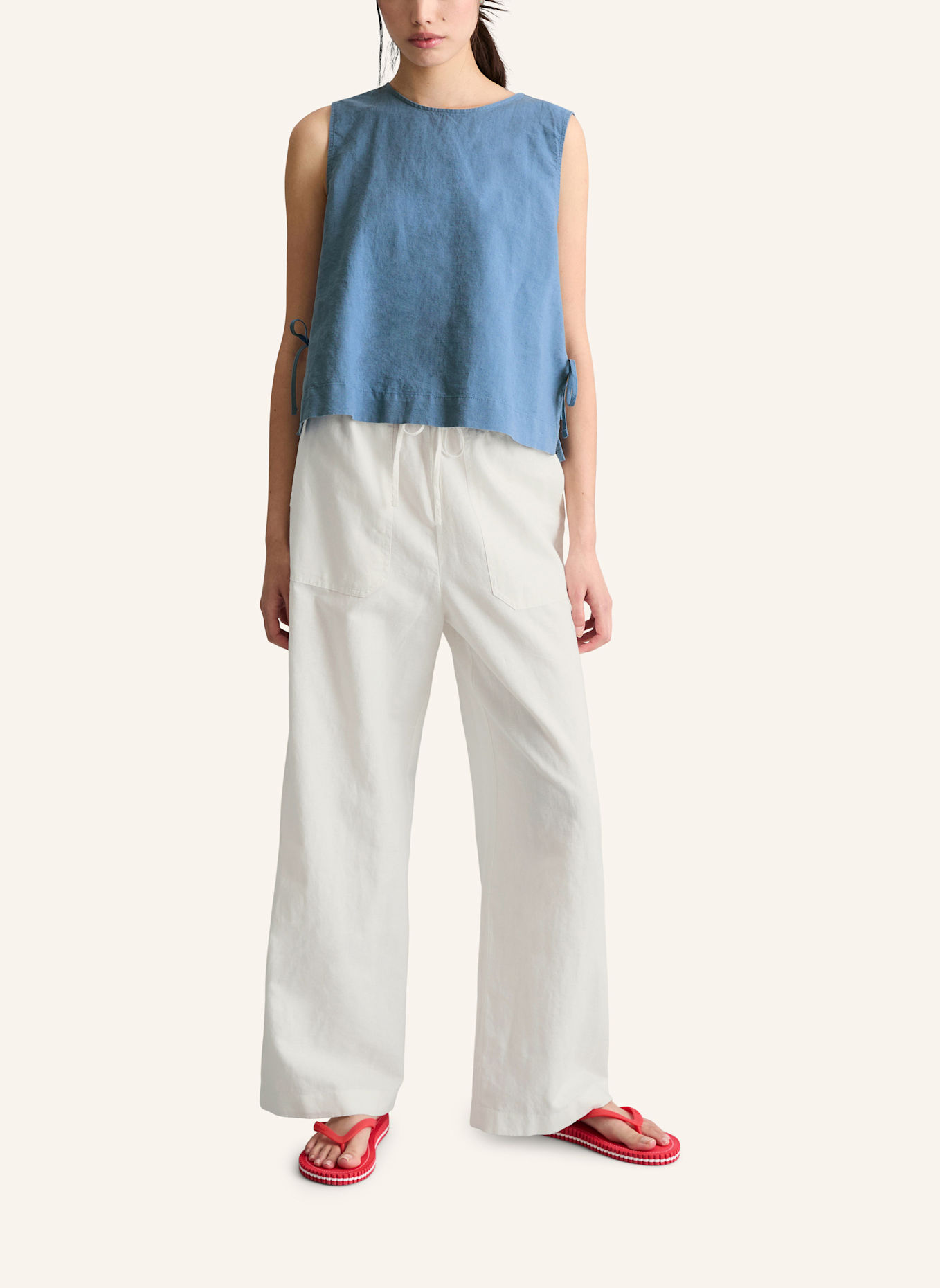 Marc O'Polo DENIM Pull-On-Pants: WEISS