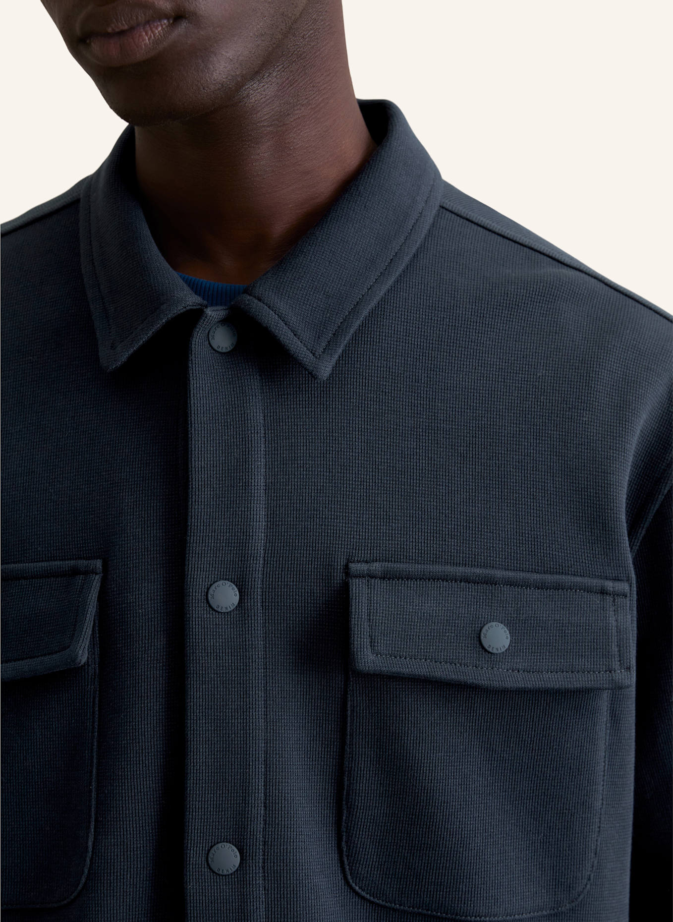 Marc O'Polo DENIM Overshirt: DUNKELBLAU
