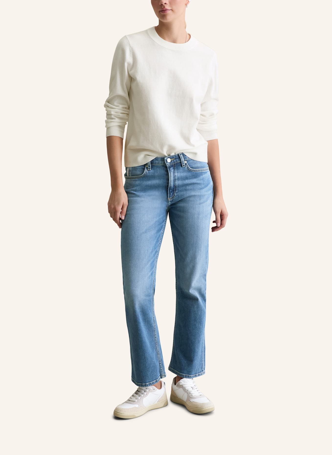 Marc O'Polo DENIM Strickpolo: ECRU