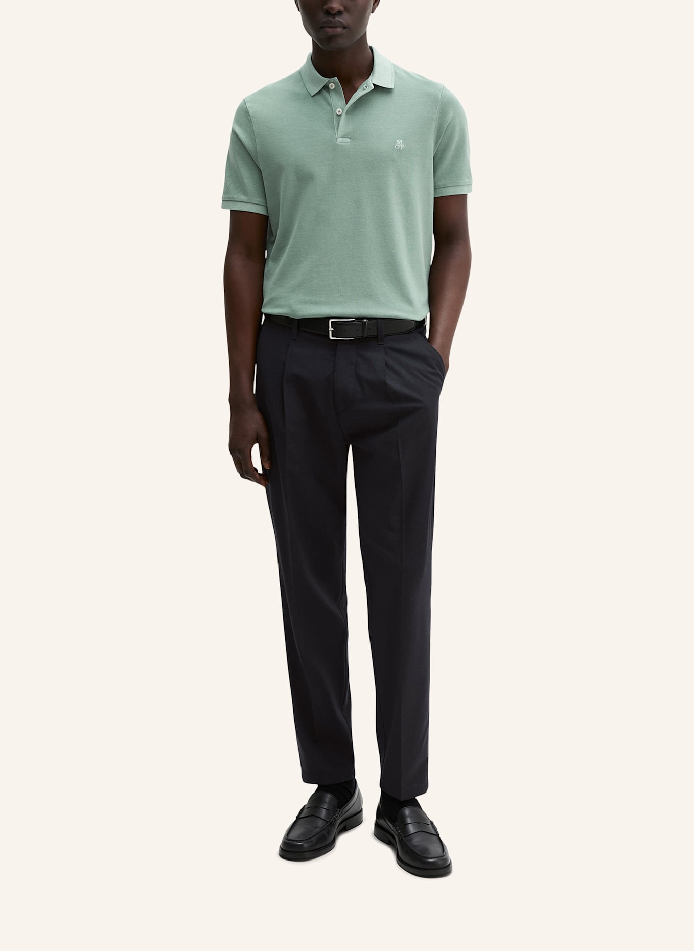 Marc O'Polo Piqué-Poloshirt Shaped Fit: GRÜN
