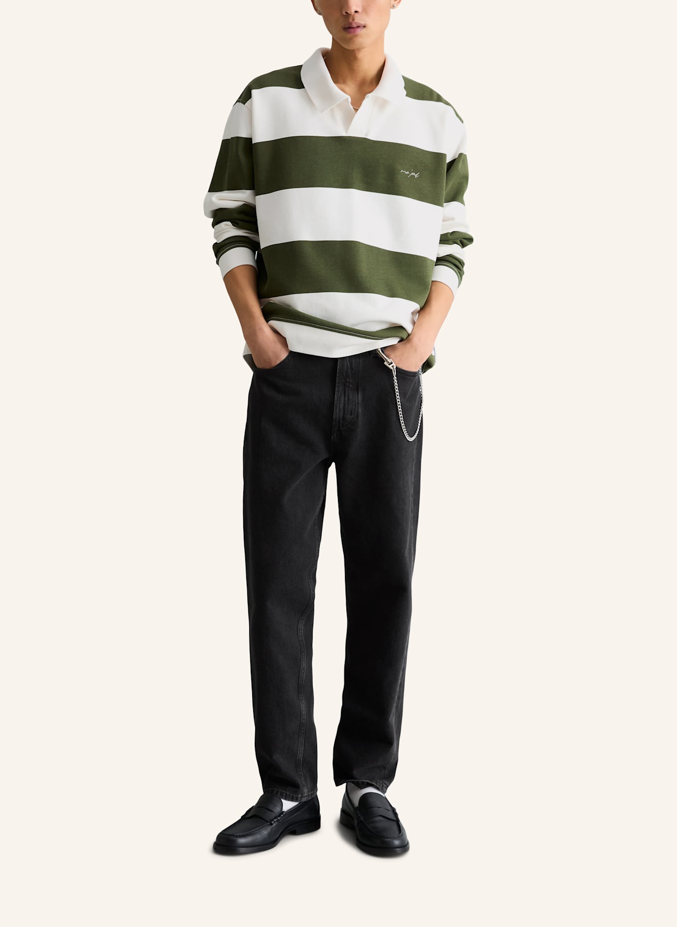 Marc O'Polo DENIM Sweatshirt: DUNKELGRÜN
