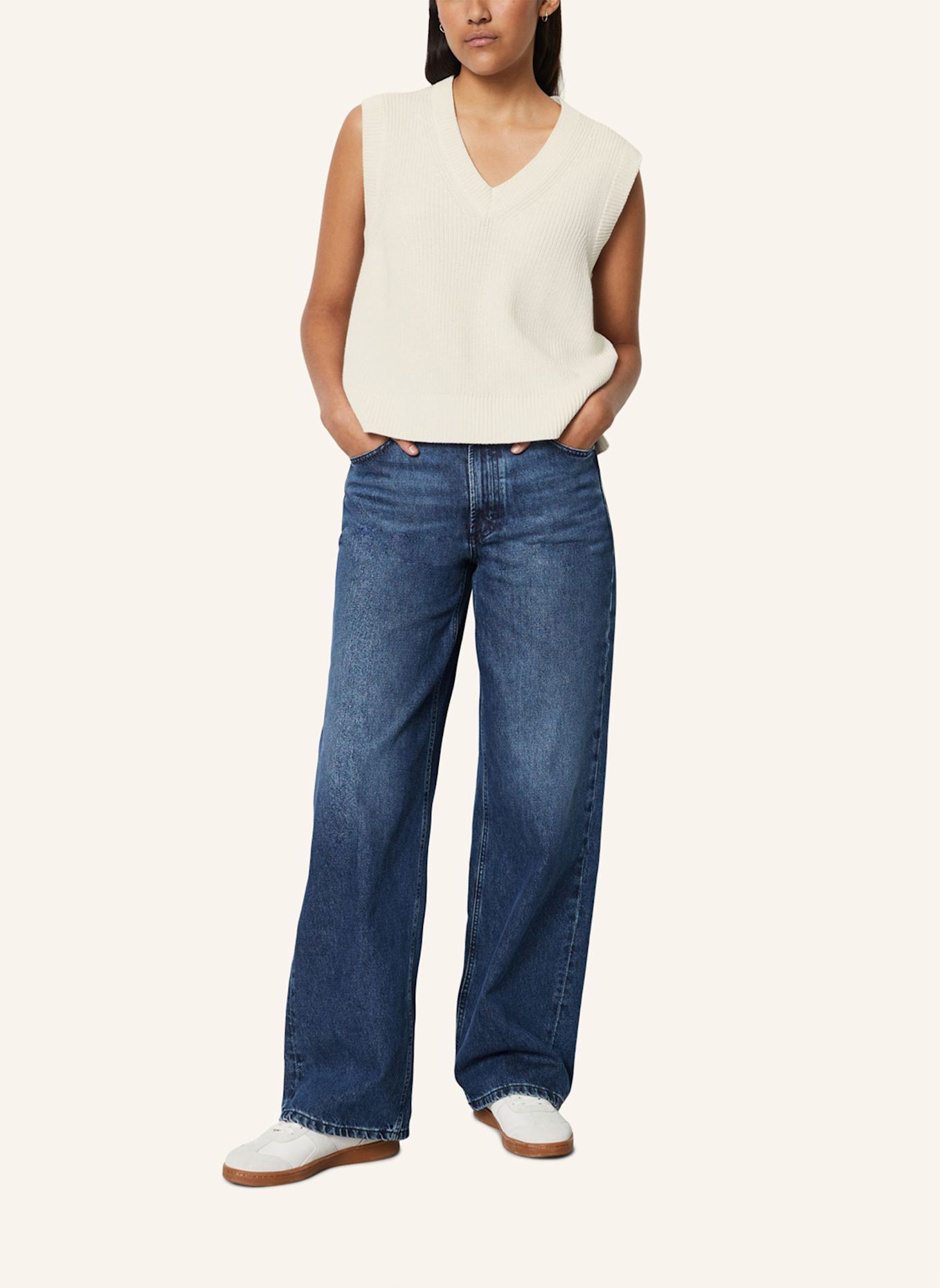 Marc O'Polo DENIM Pullunder: WEISS