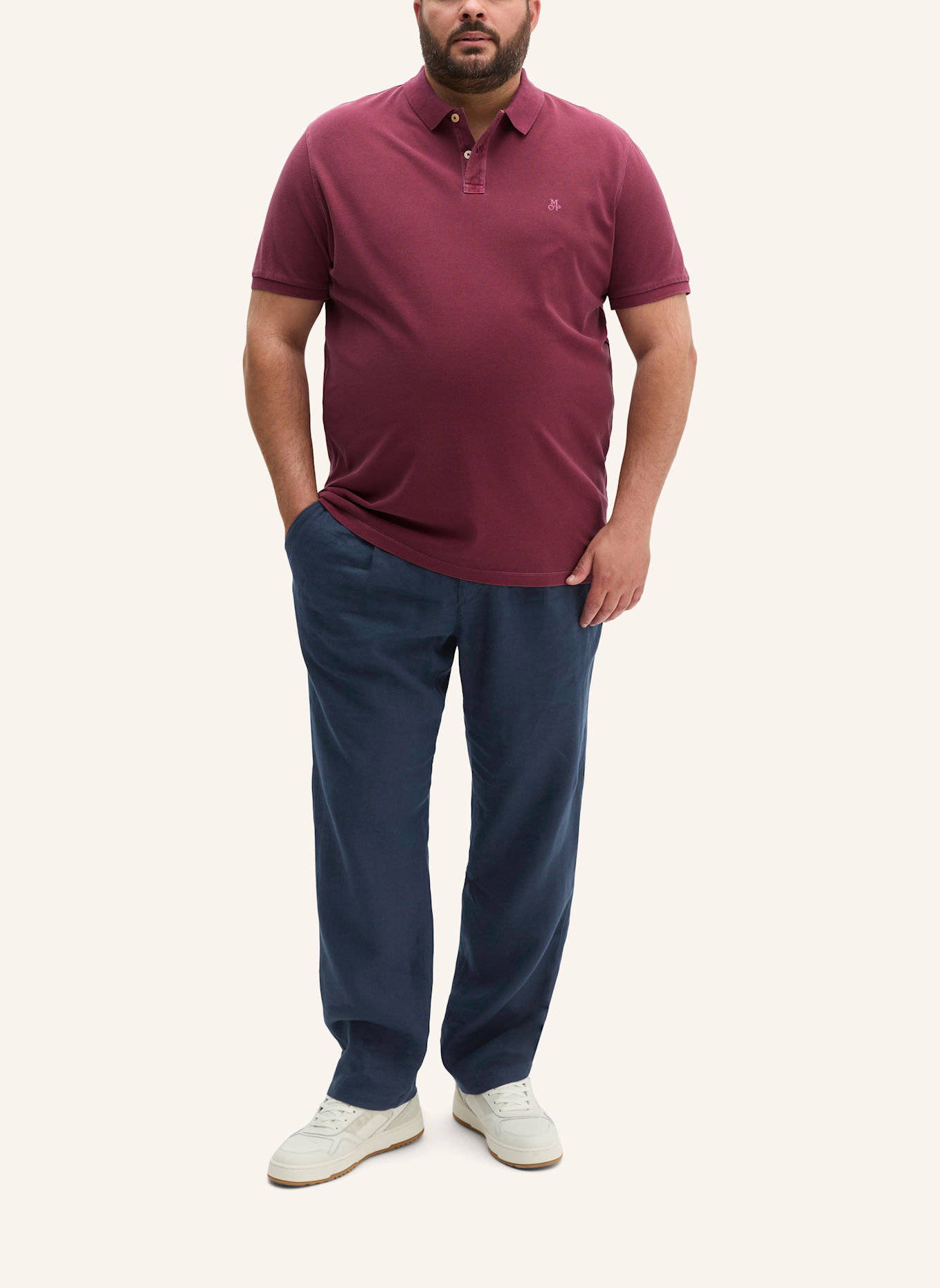 Marc O'Polo Poloshirt: DUNKELROT