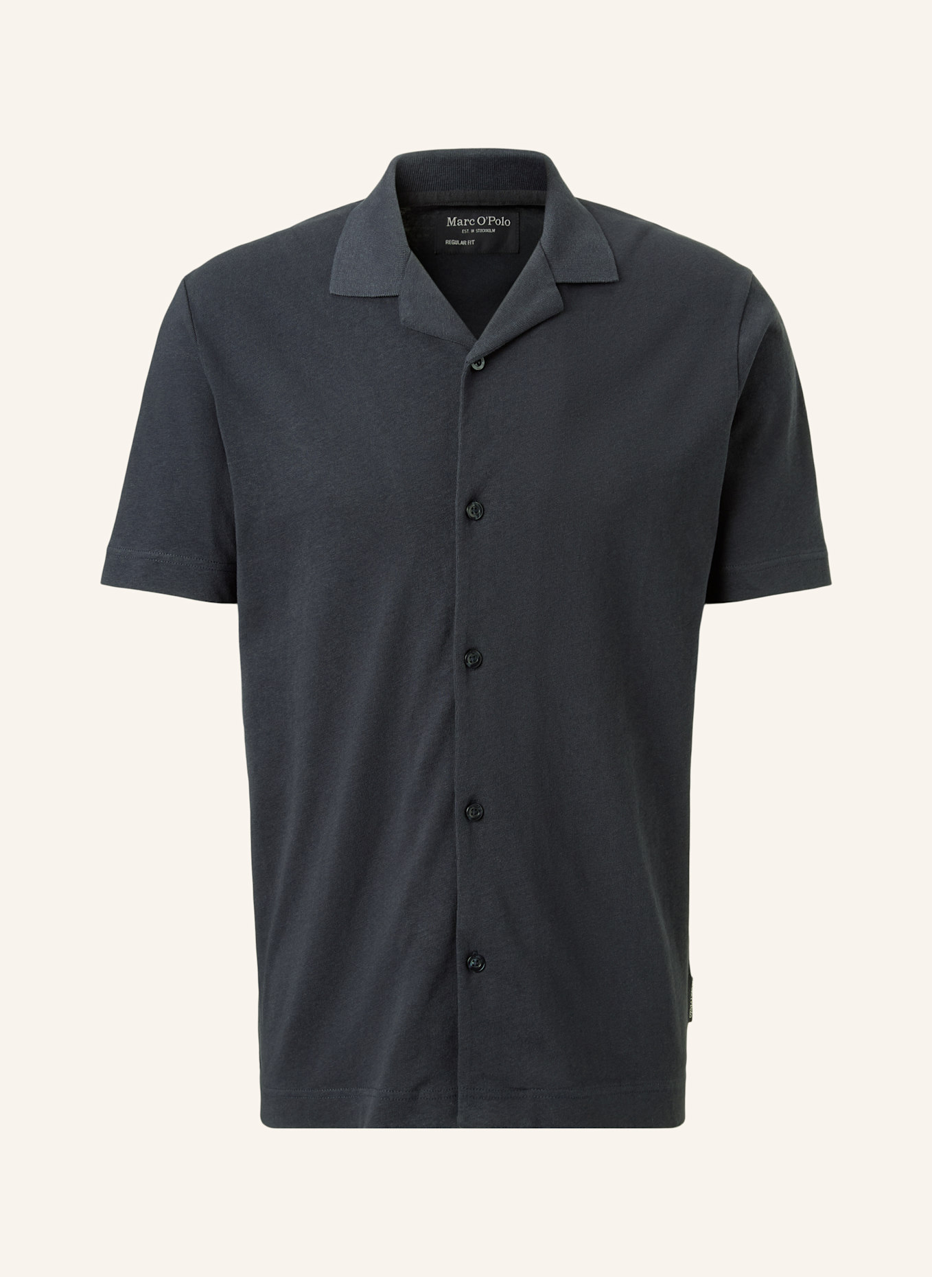 Marc O'Polo Kurzarm-Jerseyshirt: DUNKELBLAU
