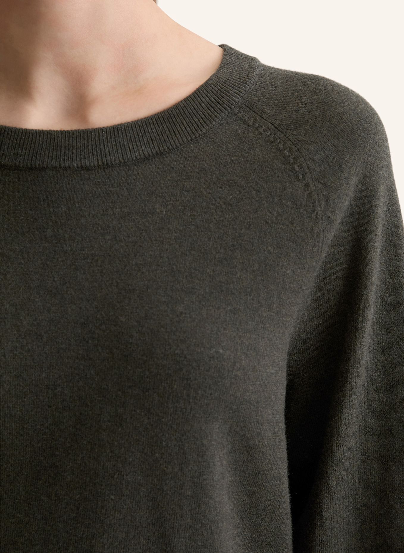 Marc O'Polo DENIM Strickpullover: DUNKELGRÜN