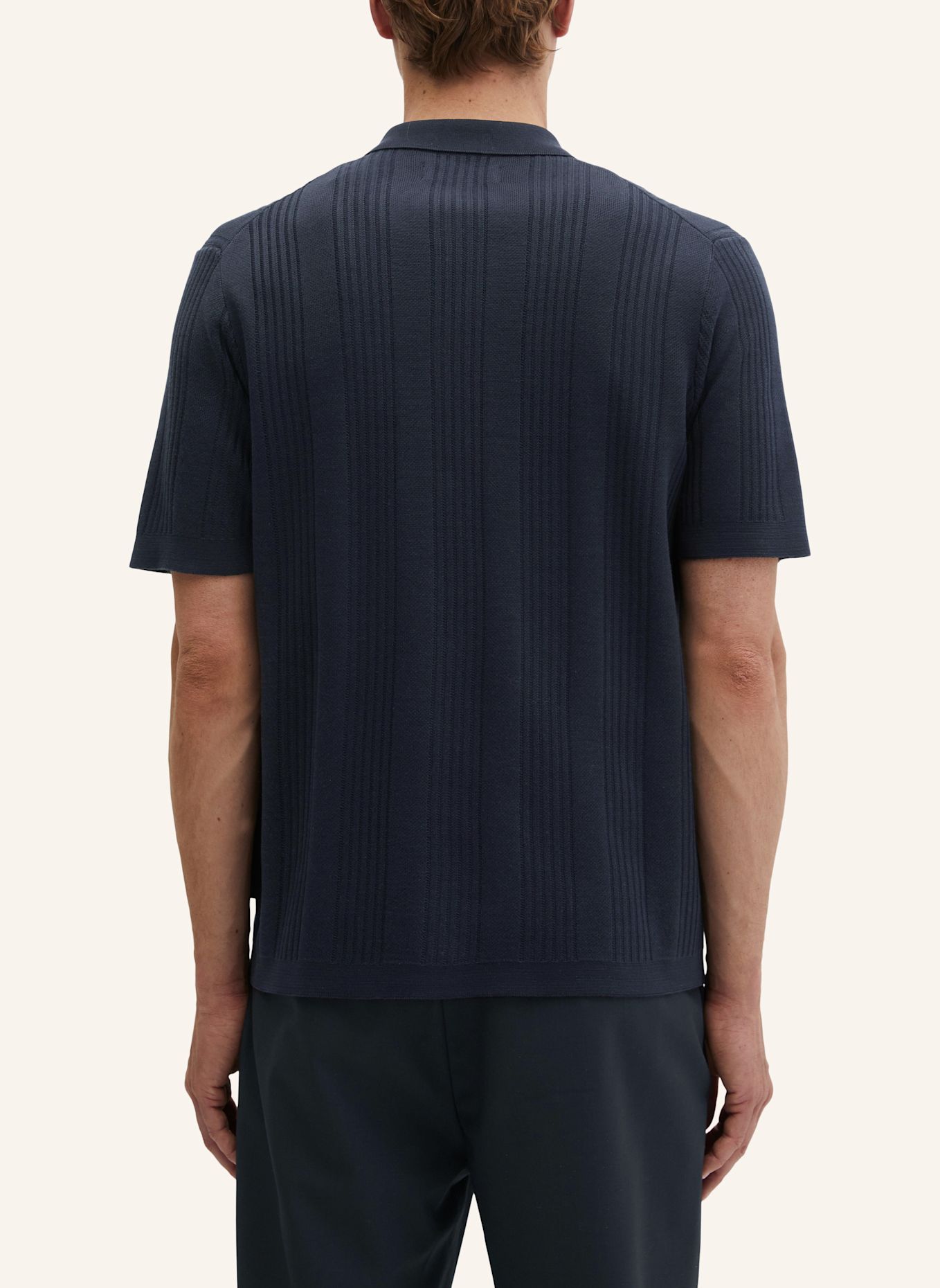Marc O'Polo Strick-Shirt: DUNKELBLAU