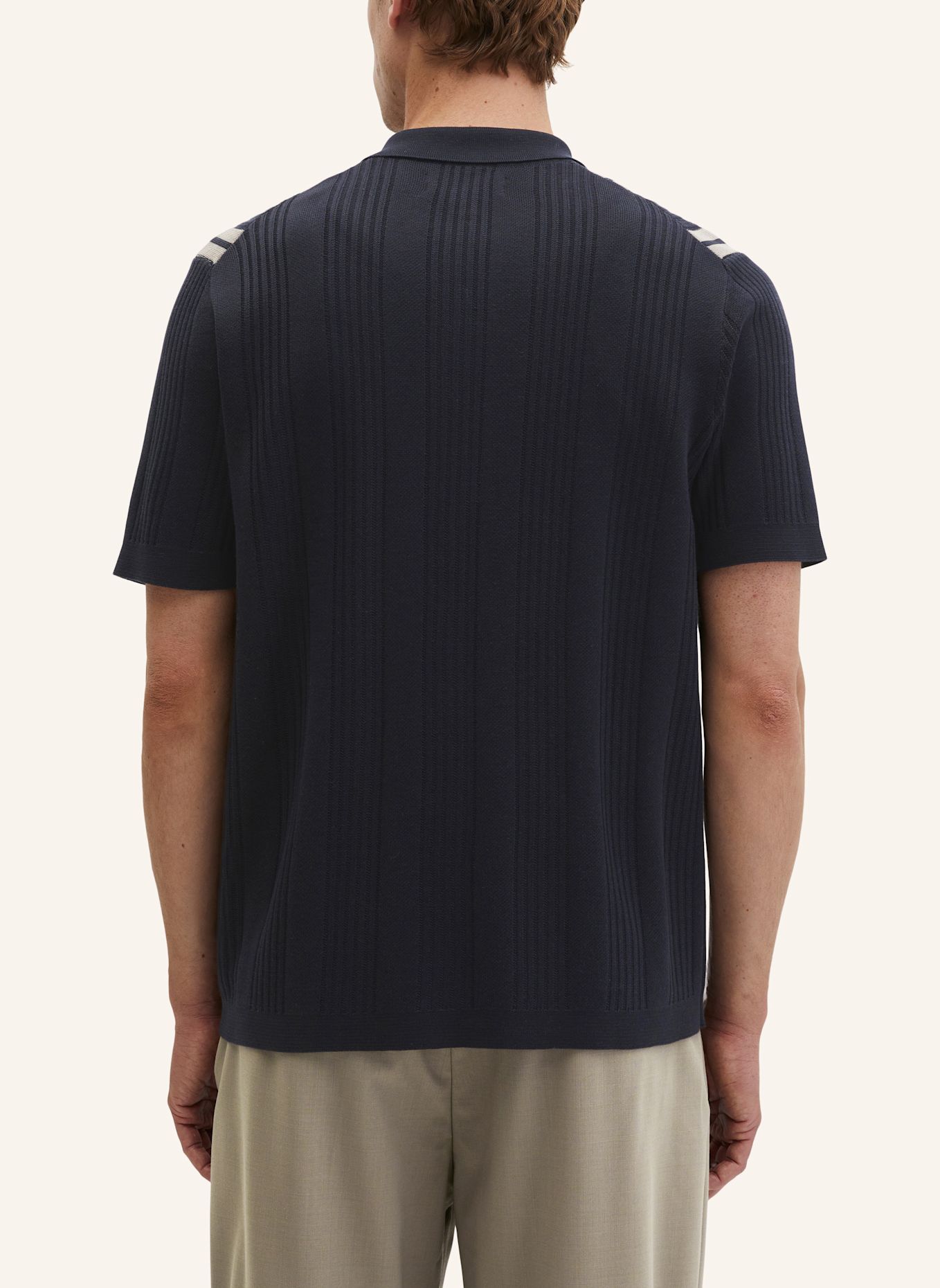 Marc O'Polo Strick-Shirt: DUNKELBLAU