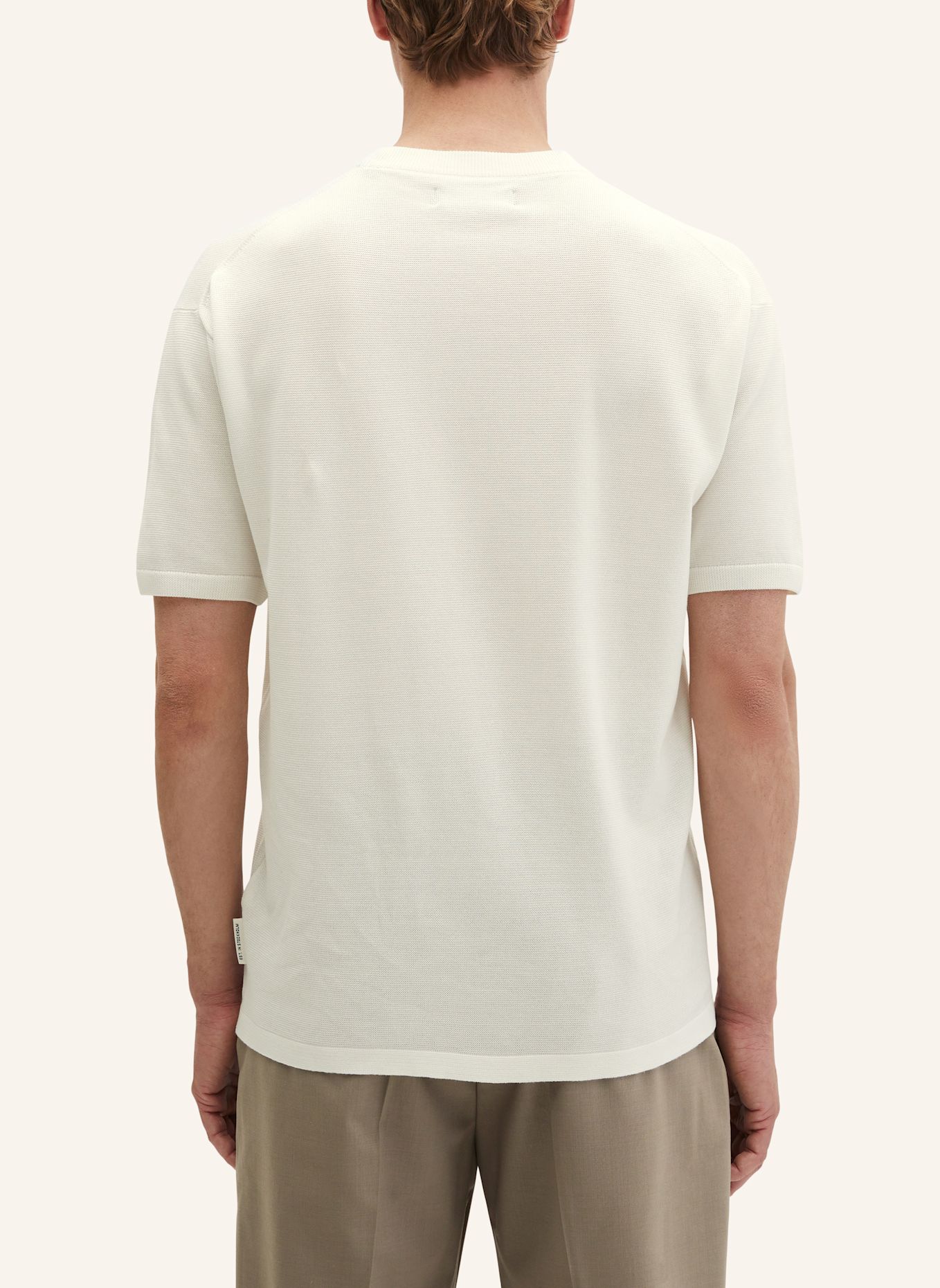 Marc O'Polo Kurzarm-Pullover: ECRU