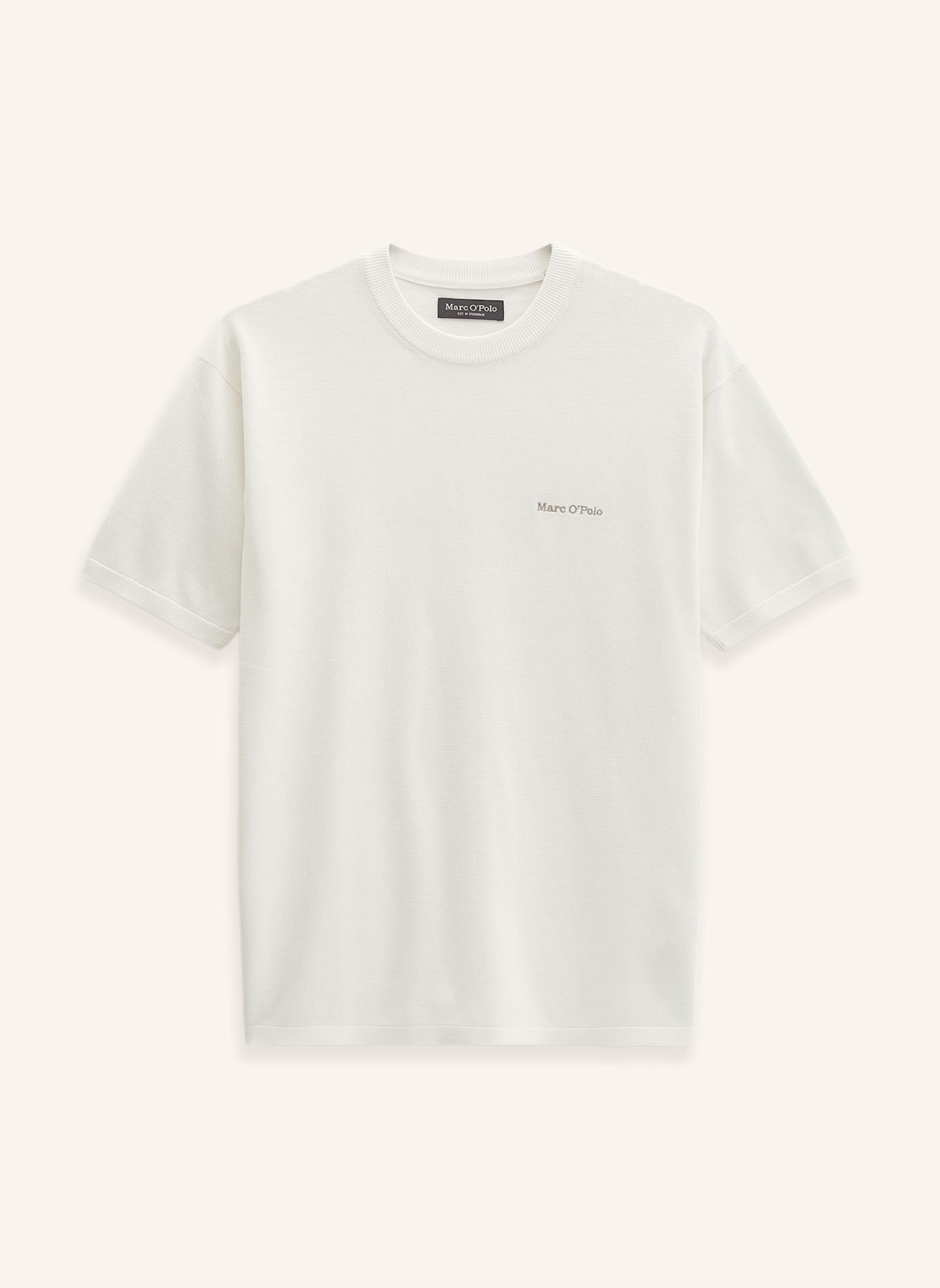 Marc O'Polo Kurzarm-Pullover: ECRU