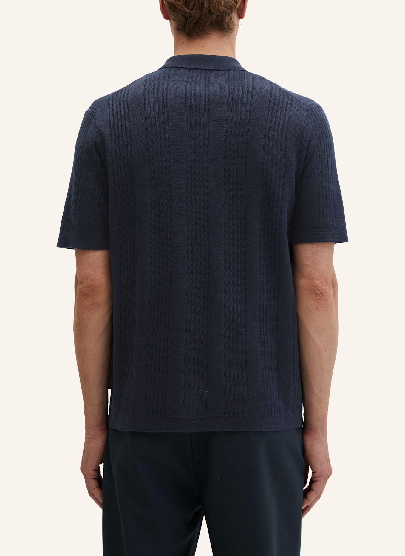 Marc O'Polo Strick-Shirt: DUNKELBLAU