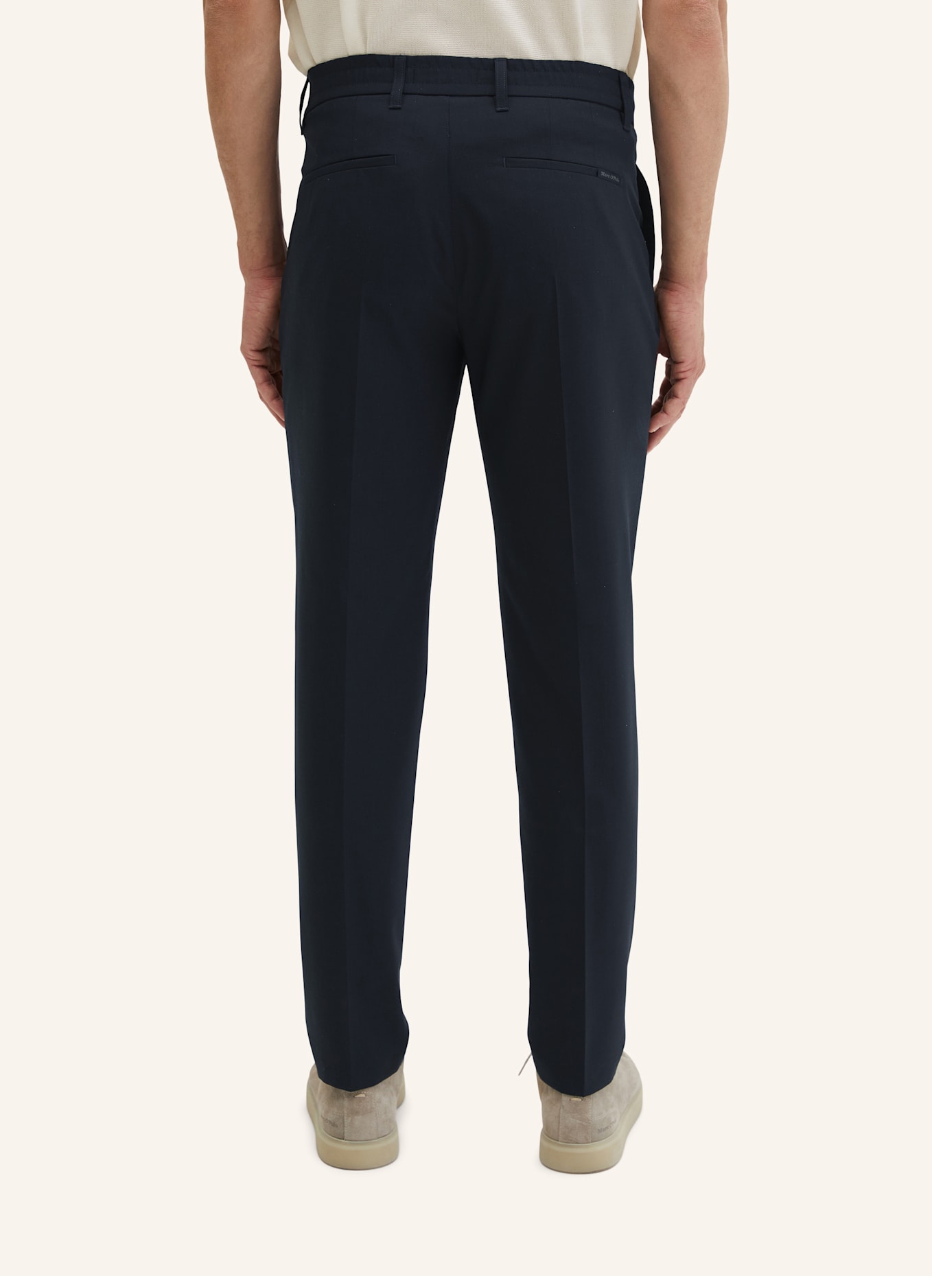 Marc O'Polo Hose Model Morot Jogger pleats: DUNKELBLAU