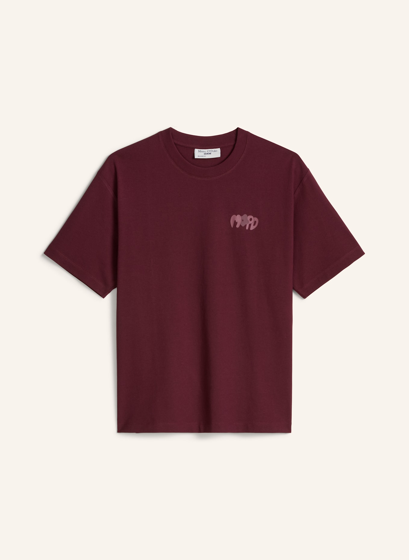 Marc O'Polo DENIM T-Shirt: DUNKELROT