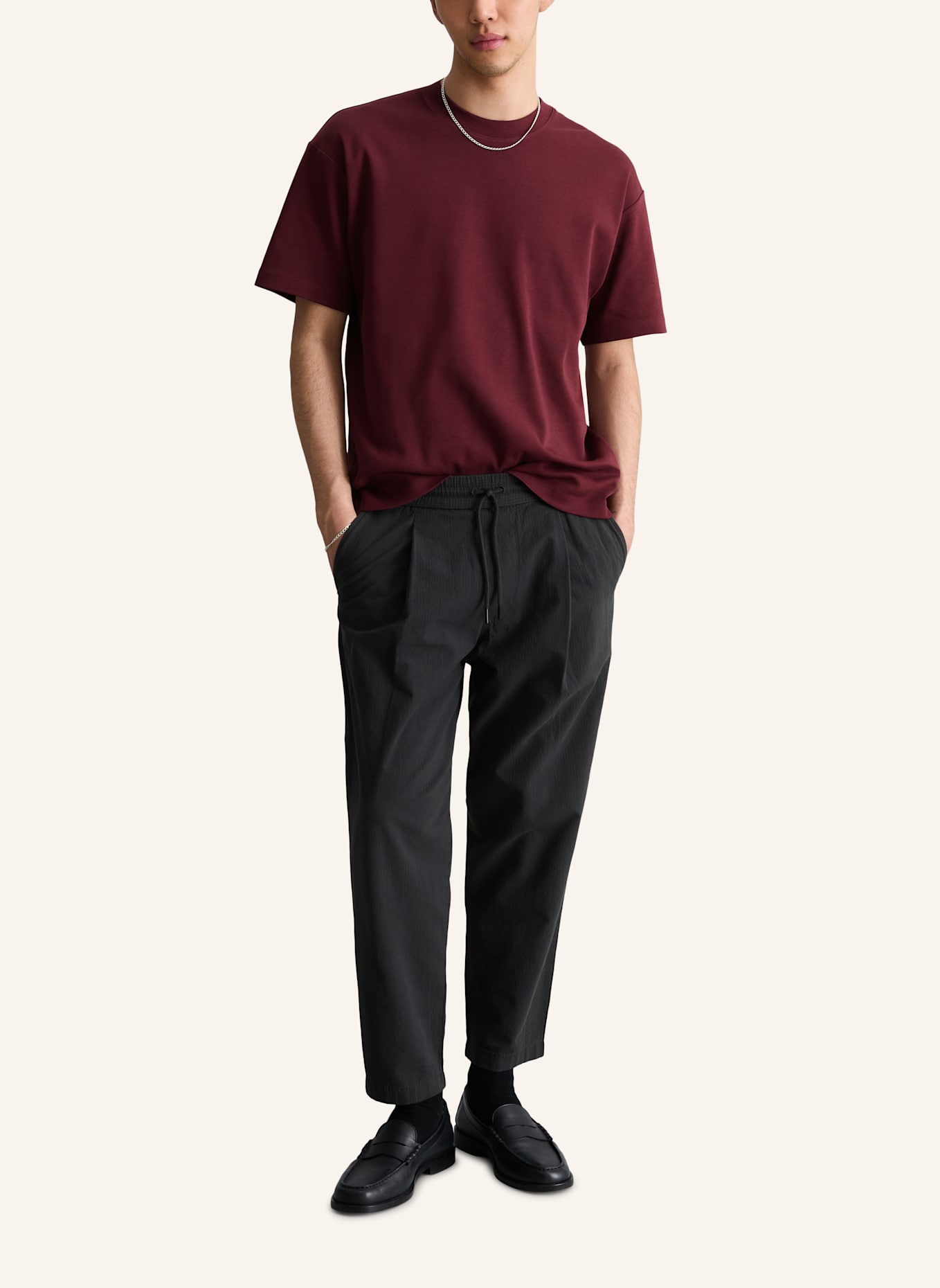 Marc O'Polo DENIM T-Shirt: DUNKELROT
