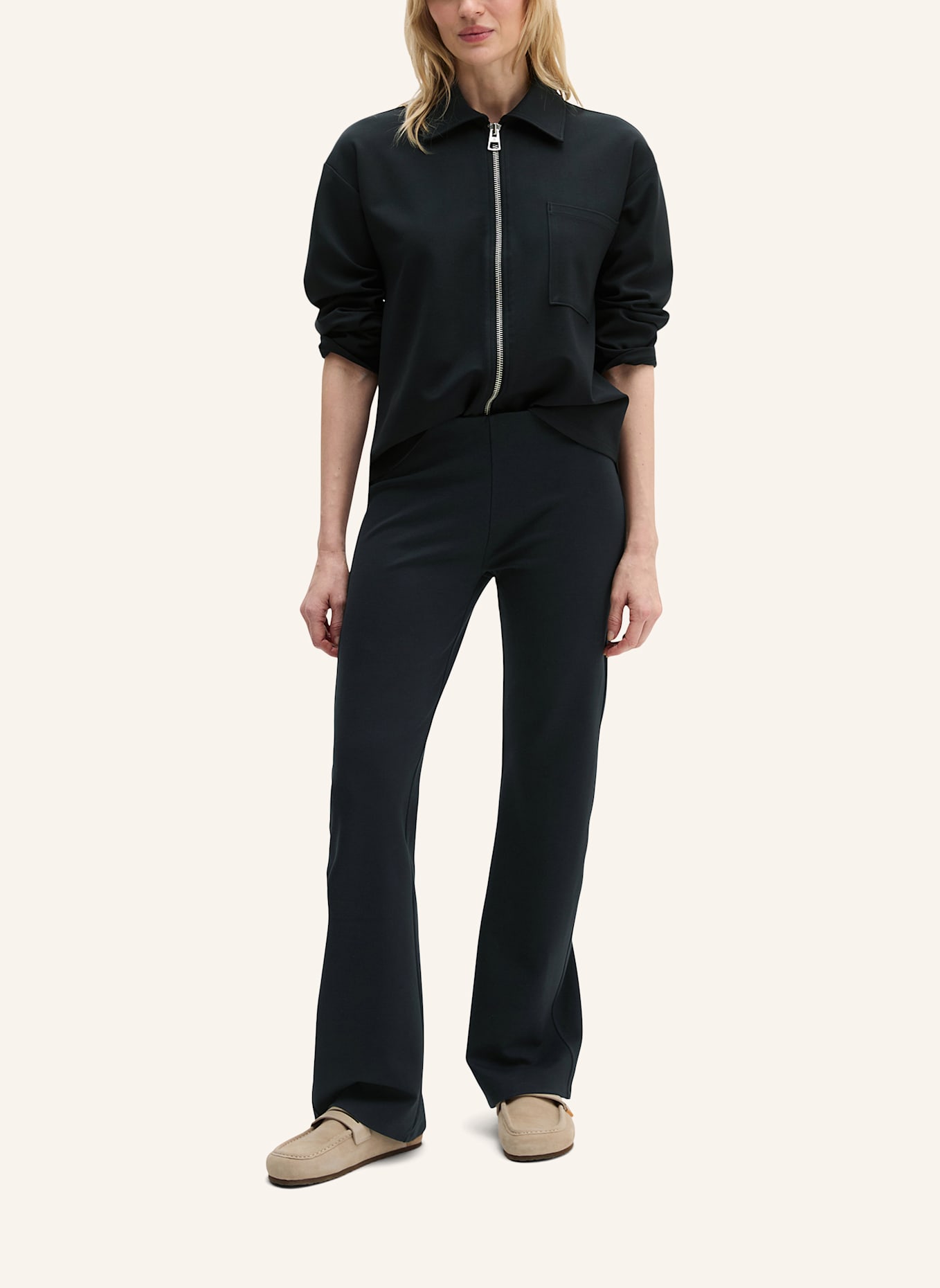 Marc O'Polo Jersey-Jacke: DUNKELBLAU