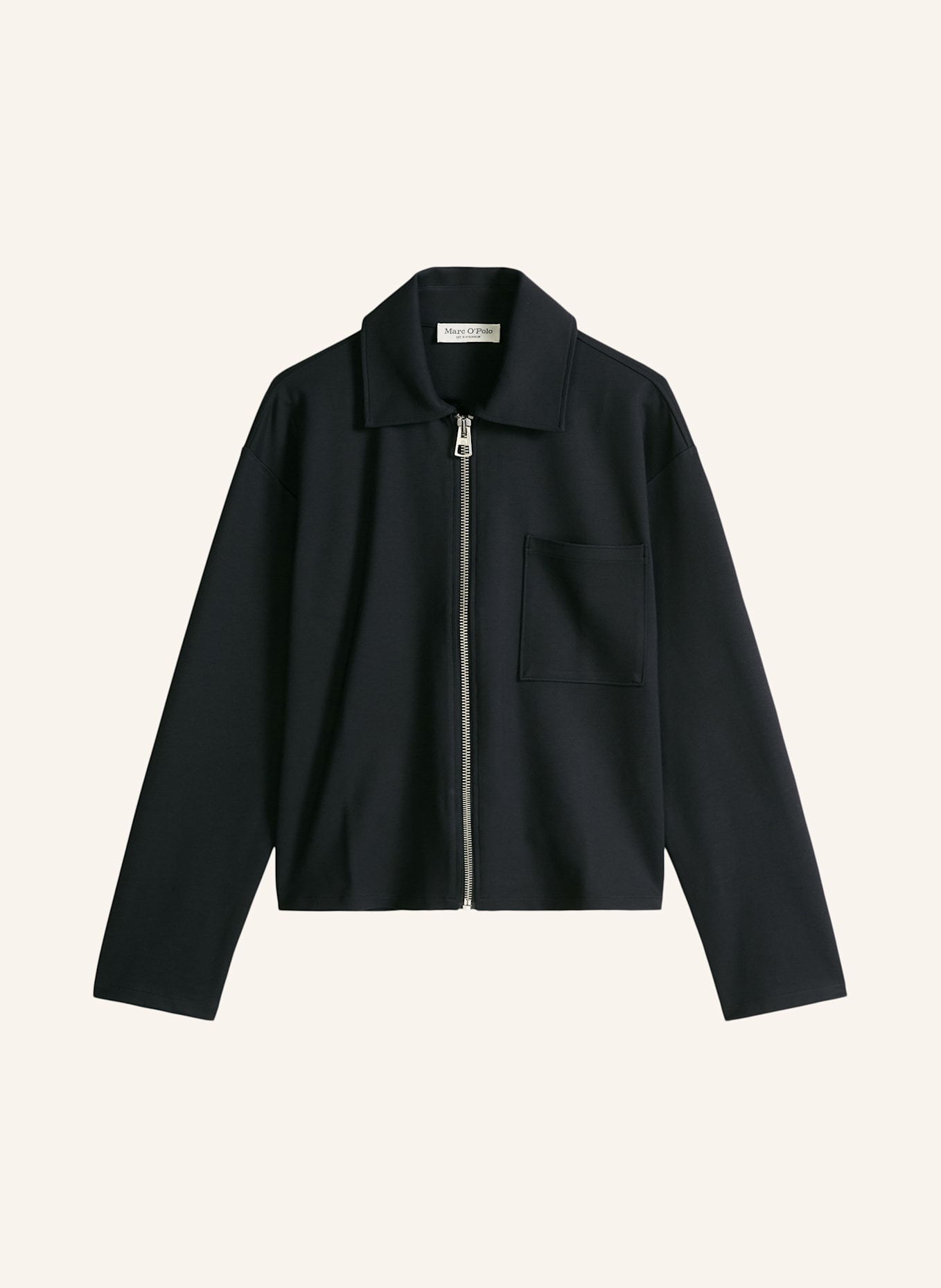 Marc O'Polo Jersey-Jacke: DUNKELBLAU