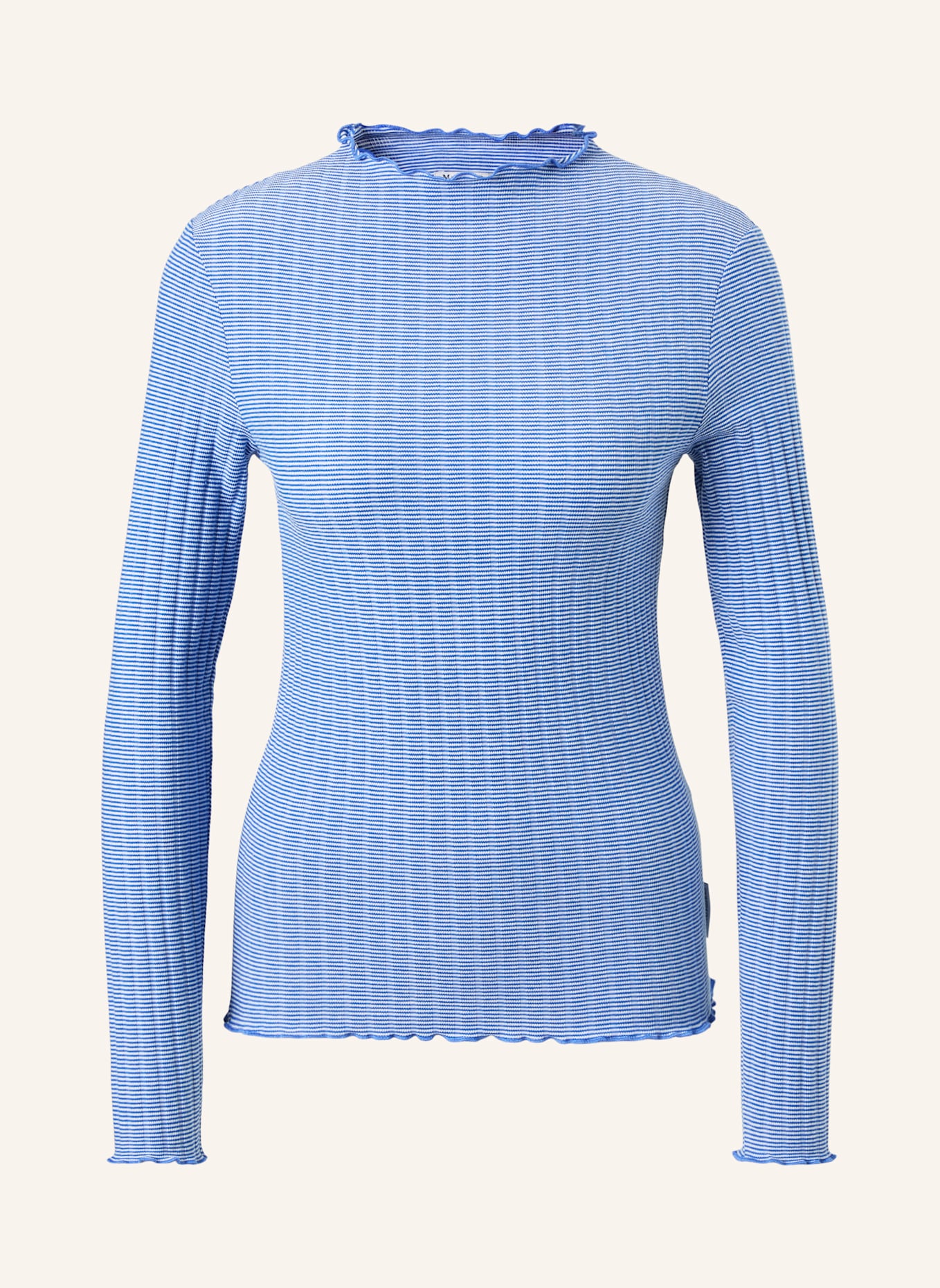 Marc O'Polo DENIM Ripp-Longsleeve: BLAU