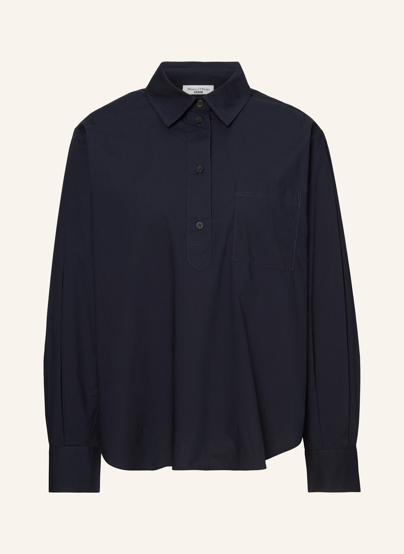 Marc O'Polo DENIM Bluse: DUNKELBLAU
