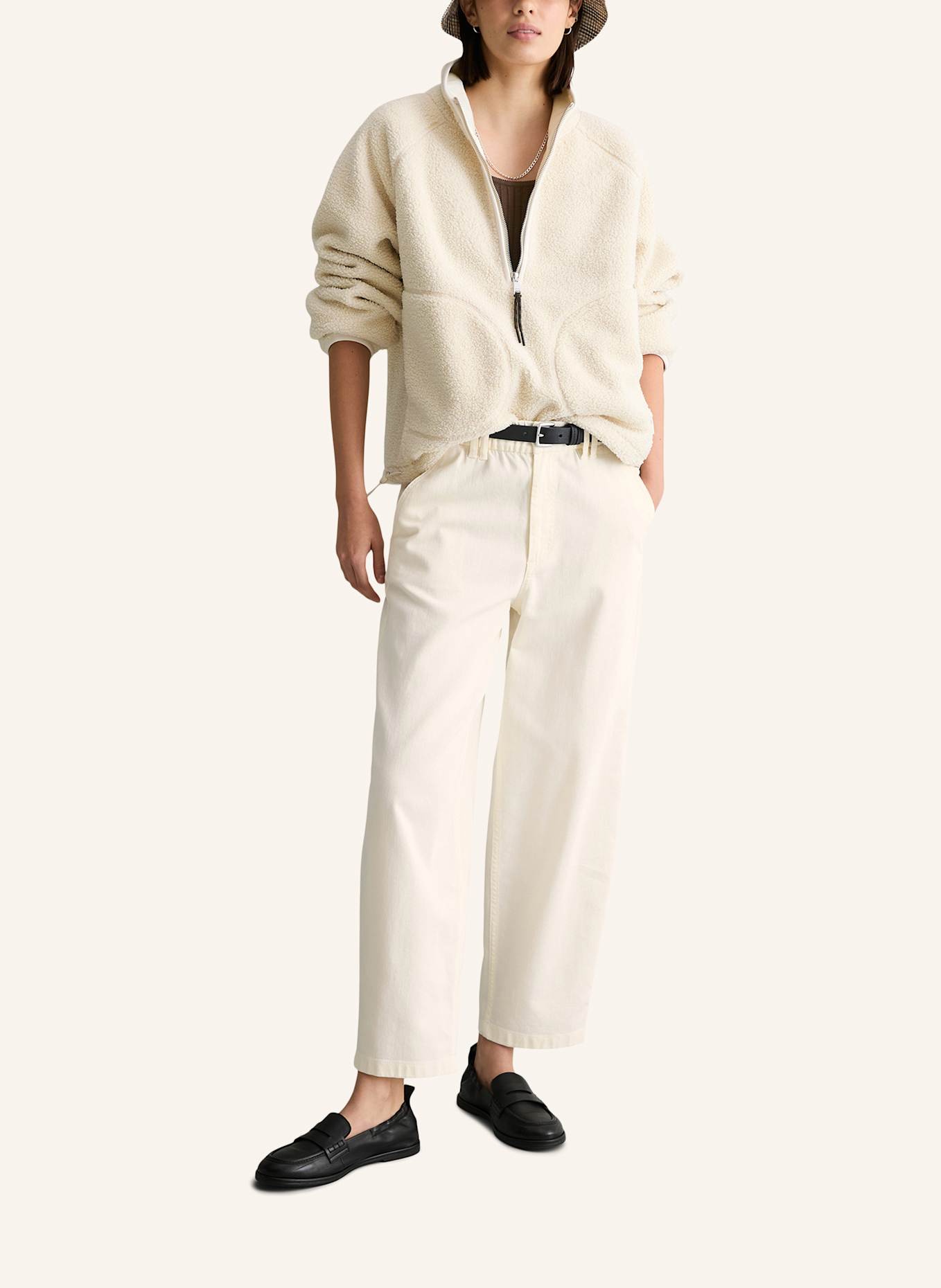 Marc O'Polo DENIM Teddyweste: ECRU