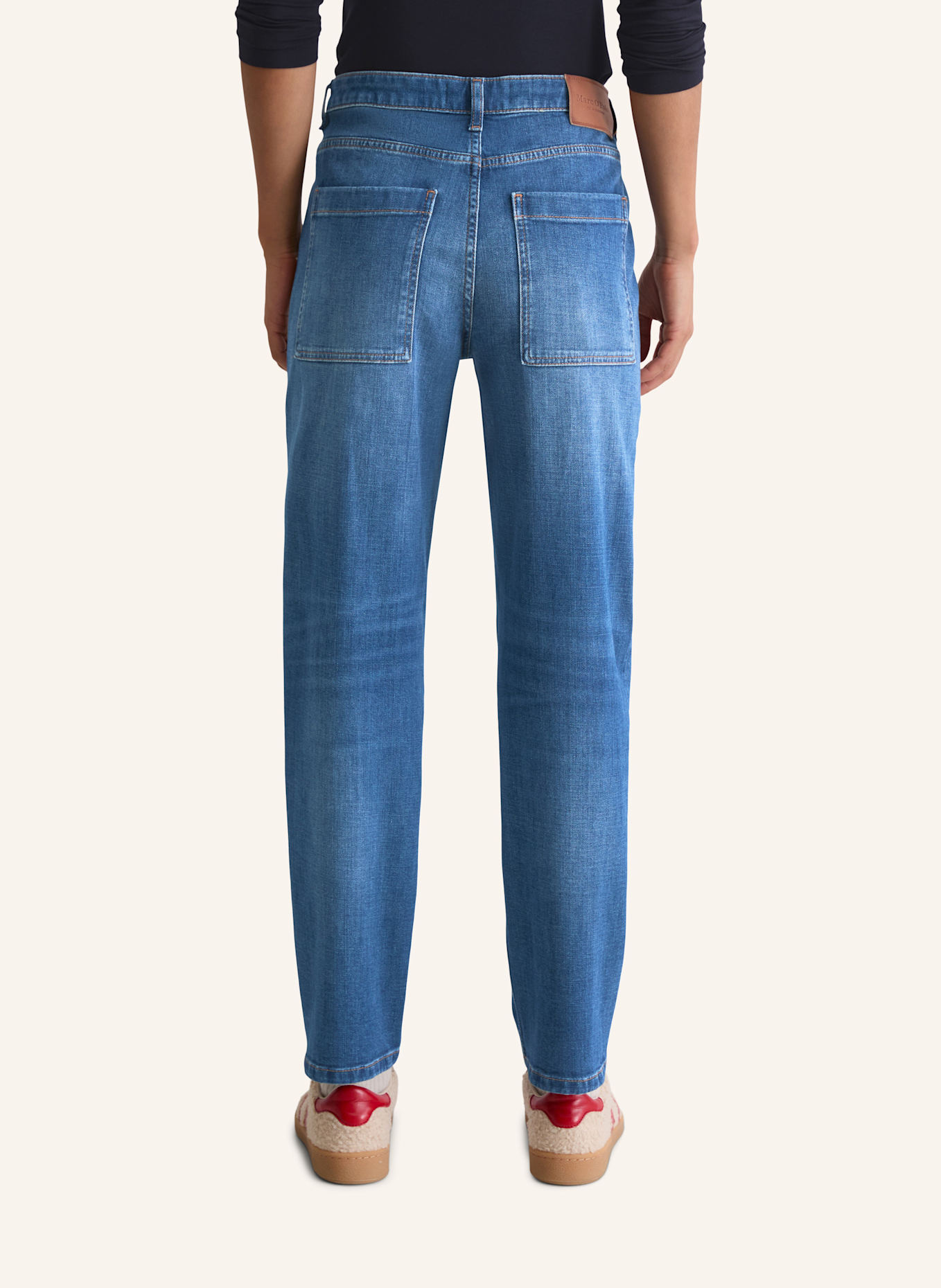 Marc O'Polo Boyfriend Jeans: DUNKELBLAU