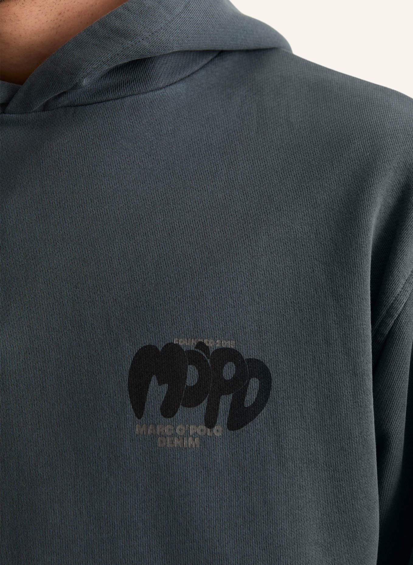 Marc O'Polo DENIM Hoodie: DUNKELBLAU