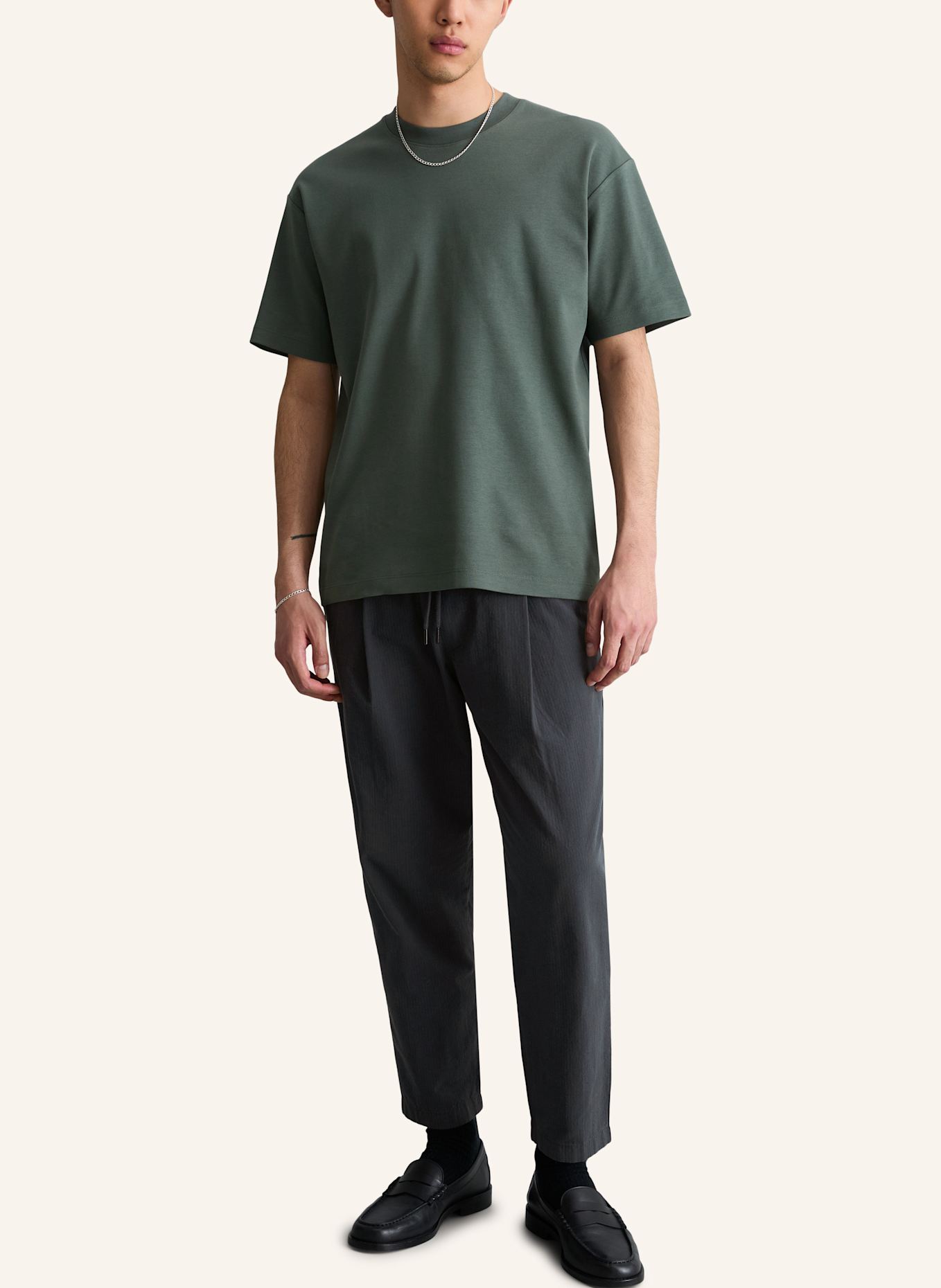 Marc O'Polo DENIM T-Shirt: DUNKELGRÜN
