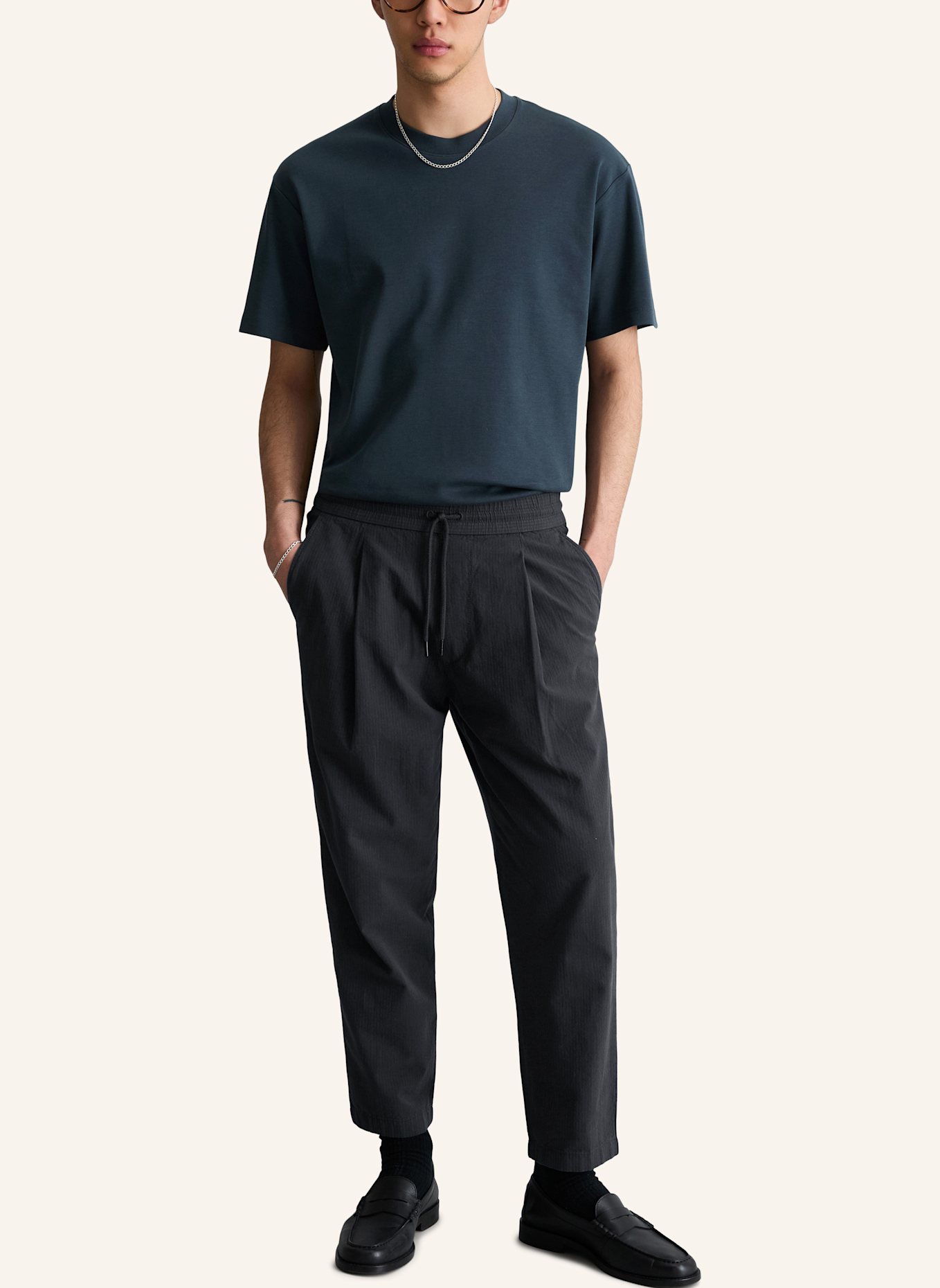 Marc O'Polo DENIM T-Shirt: DUNKELBLAU