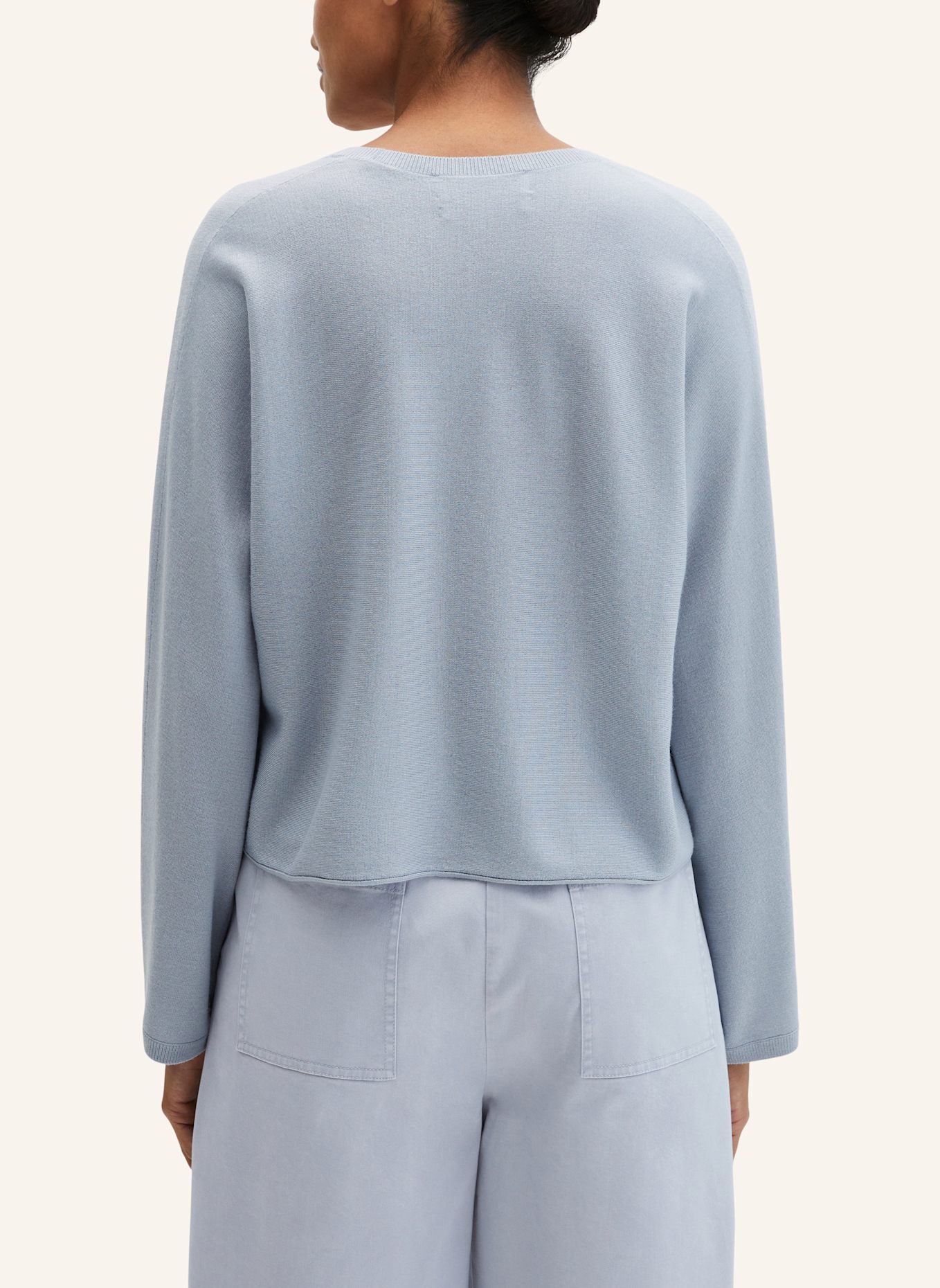Marc O'Polo V-Neck-Pullover: GRAU