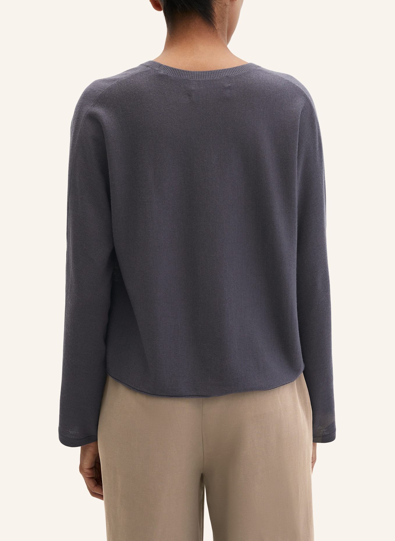 Marc O'Polo V-Neck-Pullover: DUNKELGRAU