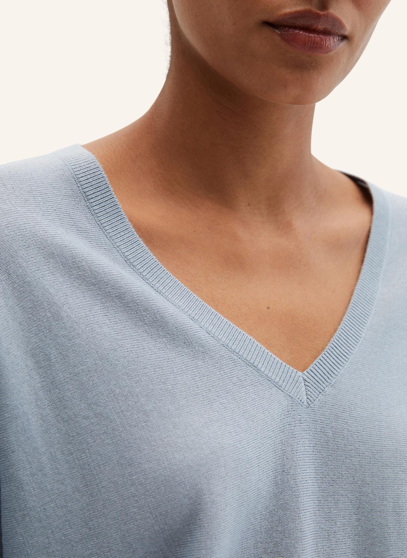 Marc O'Polo V-Neck-Pullover: GRAU