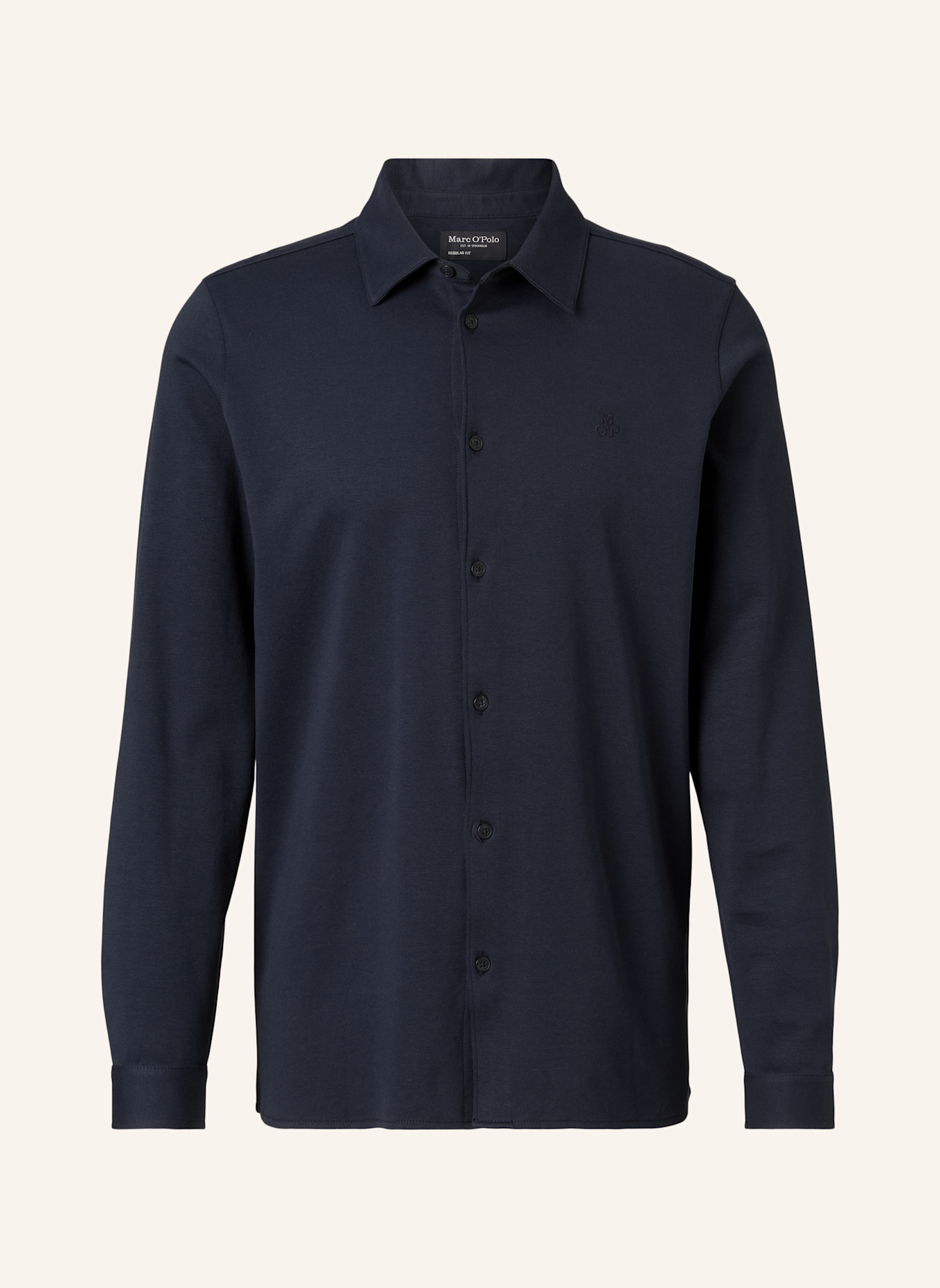 Marc O'Polo Jerseyhemd: DUNKELBLAU