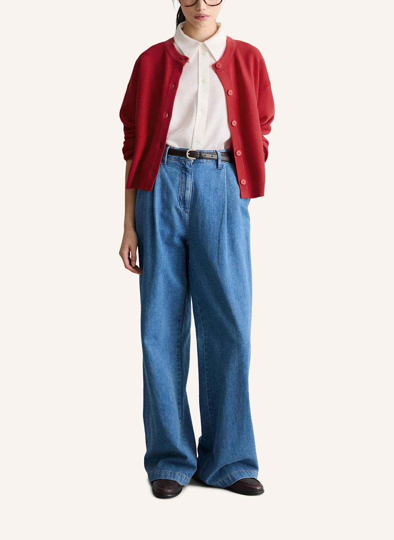 Marc O'Polo DENIM Cardigan: HELLROT