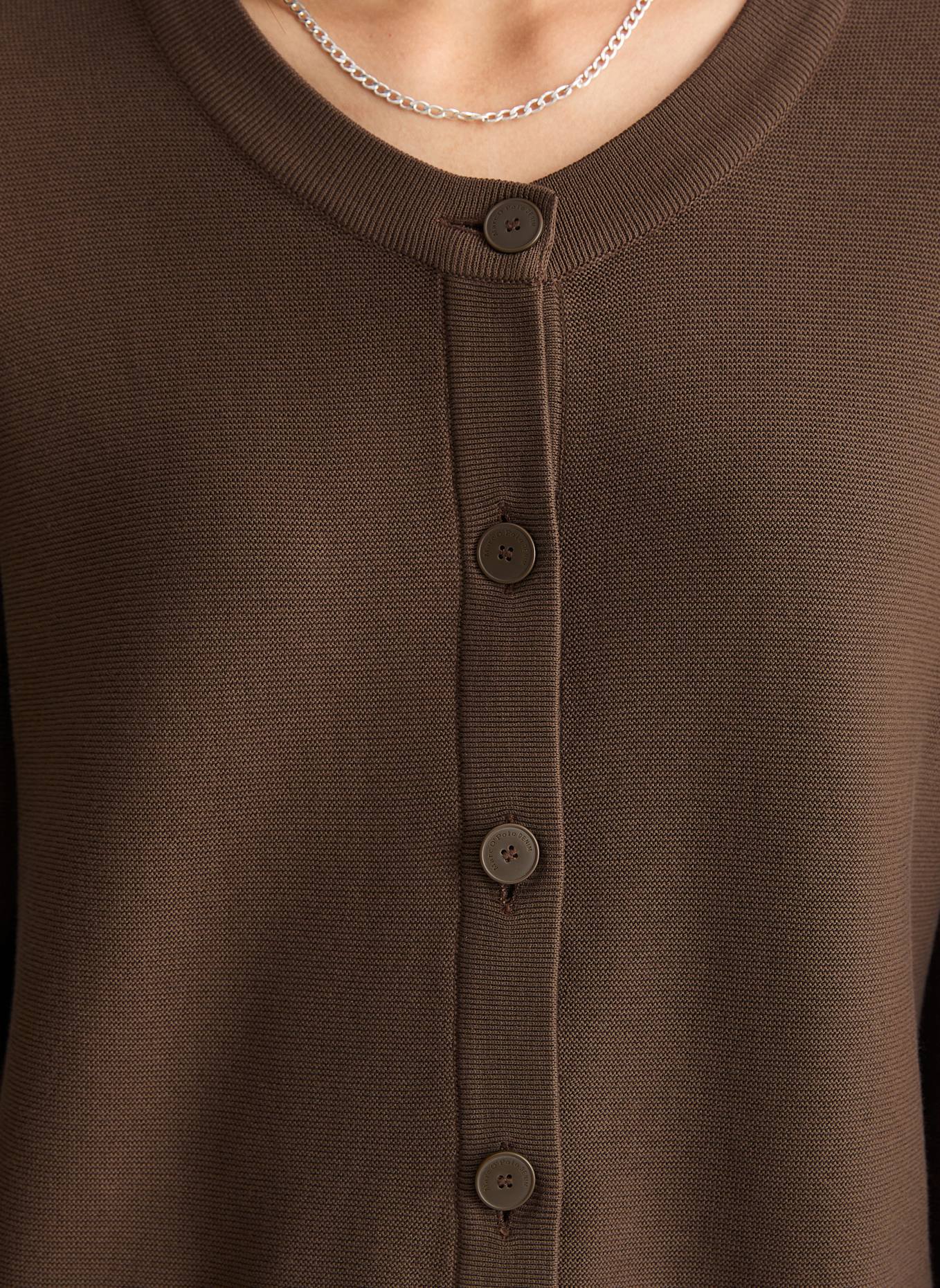 Marc O'Polo DENIM Cardigan: DUNKELBRAUN