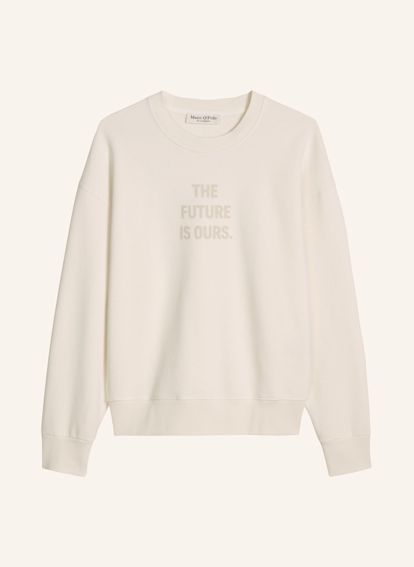 Marc O'Polo Woman's Day Sweatshirt: ECRU