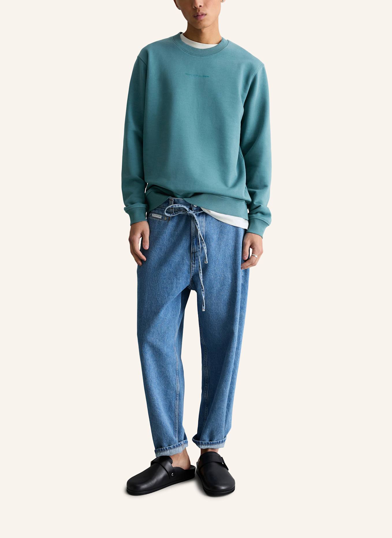 Marc O'Polo DENIM Sweatshirt: DUNKELGRÜN