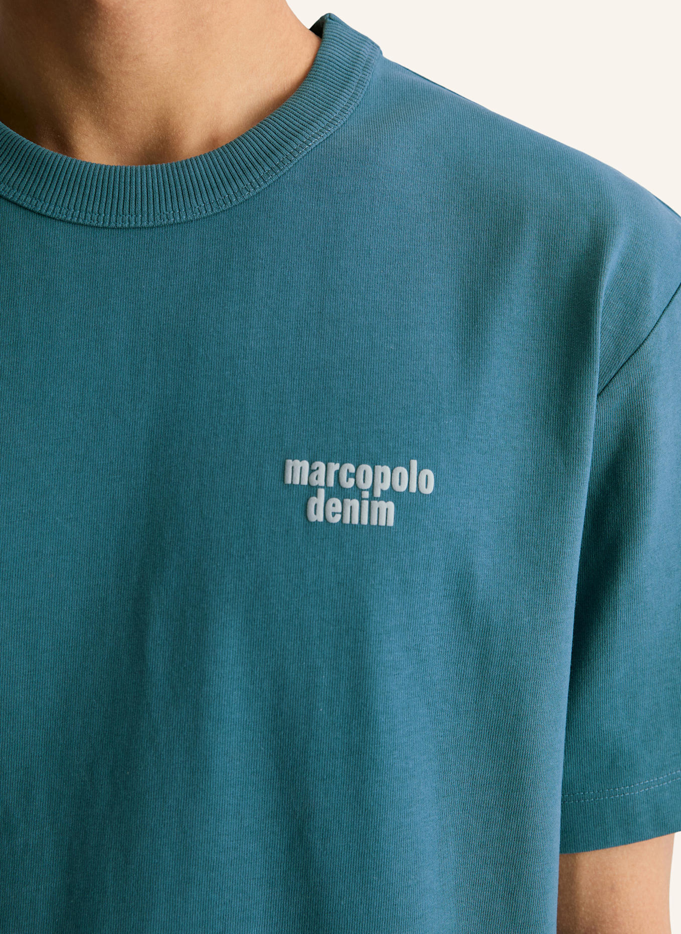 Marc O'Polo DENIM T-Shirt: DUNKELGRÜN