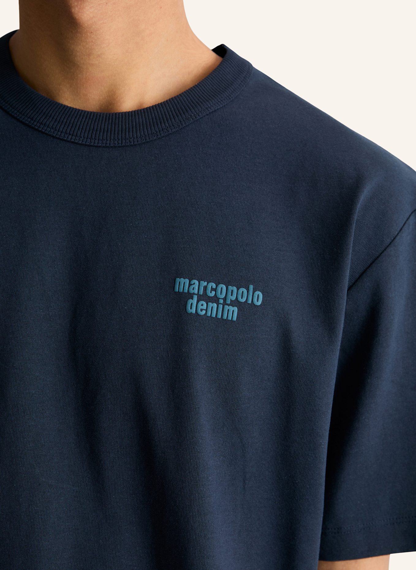 Marc O'Polo DENIM T-Shirt: DUNKELBLAU