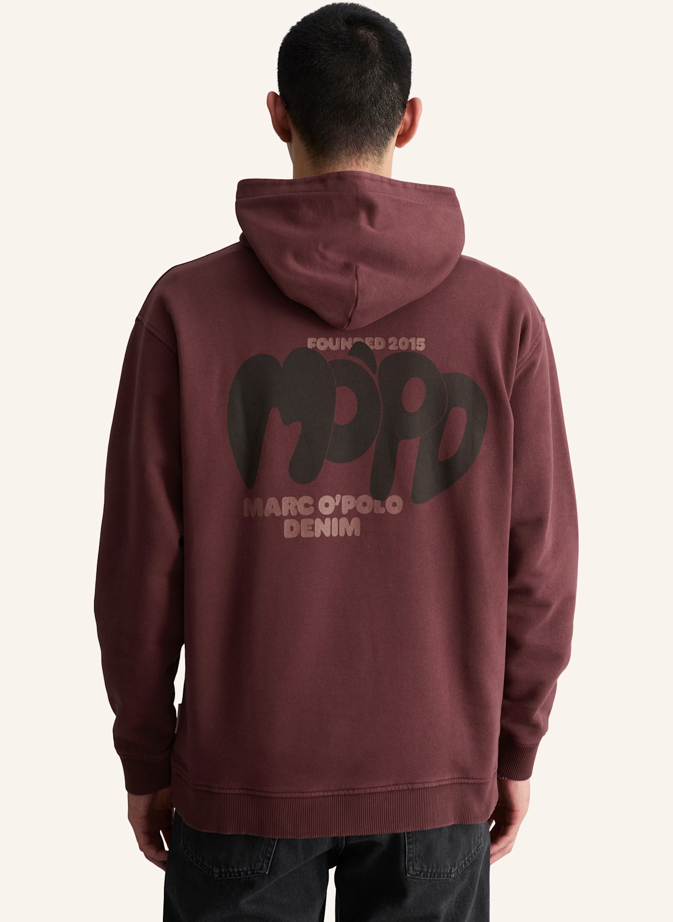 Marc O'Polo DENIM Hoodie: DUNKELROT