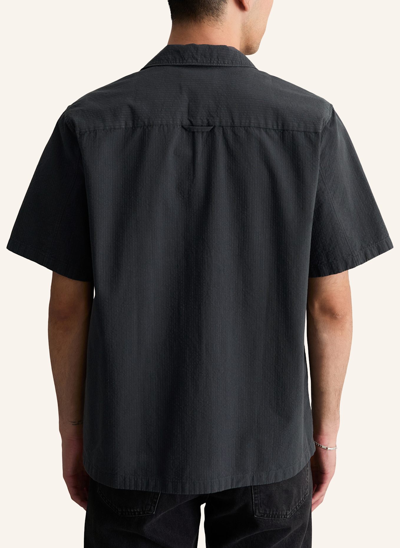 Marc O'Polo DENIM Kurzarm-Hemd: DUNKELBLAU