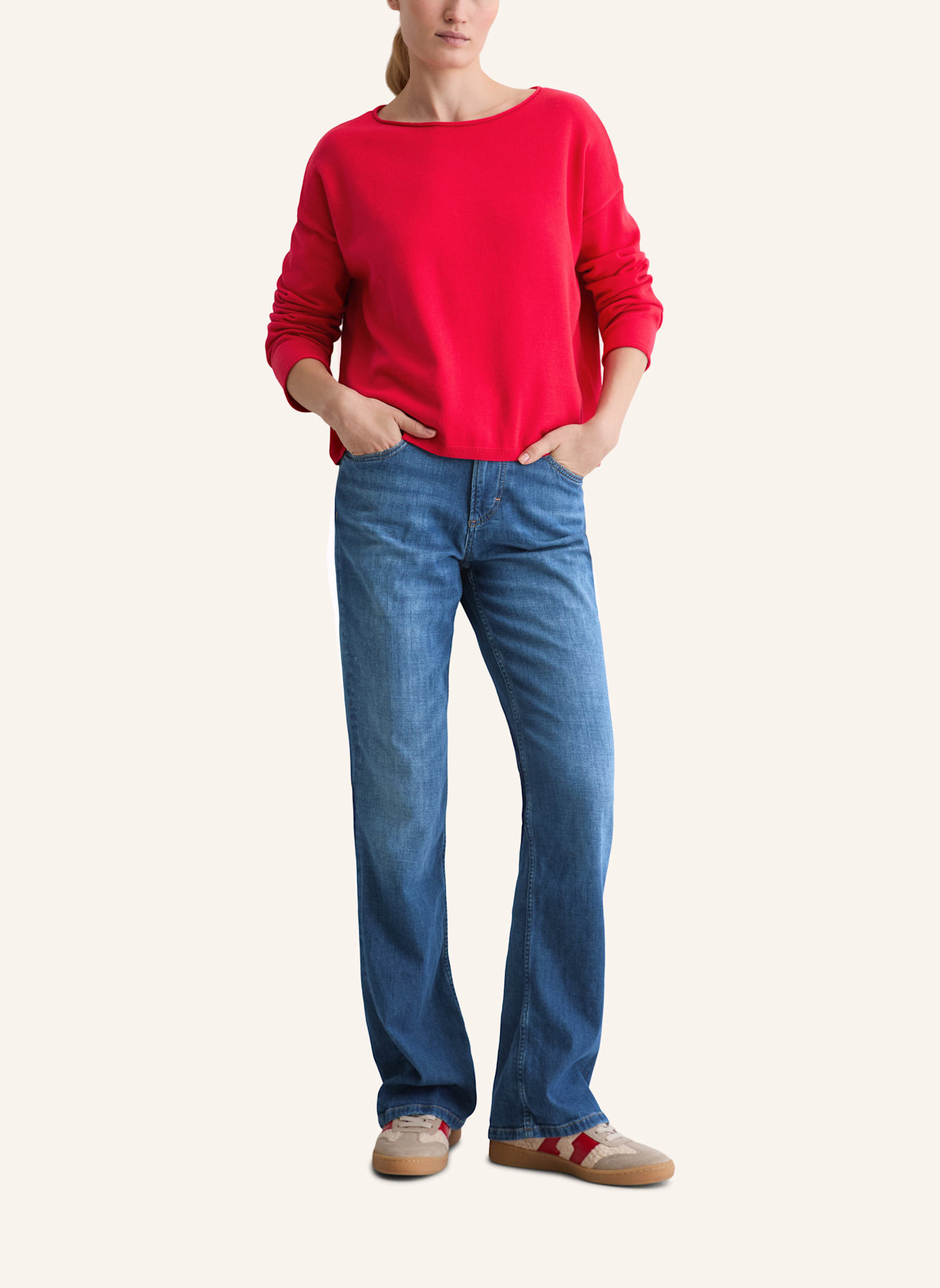 Marc O'Polo Feinstrickpullover: HELLROT
