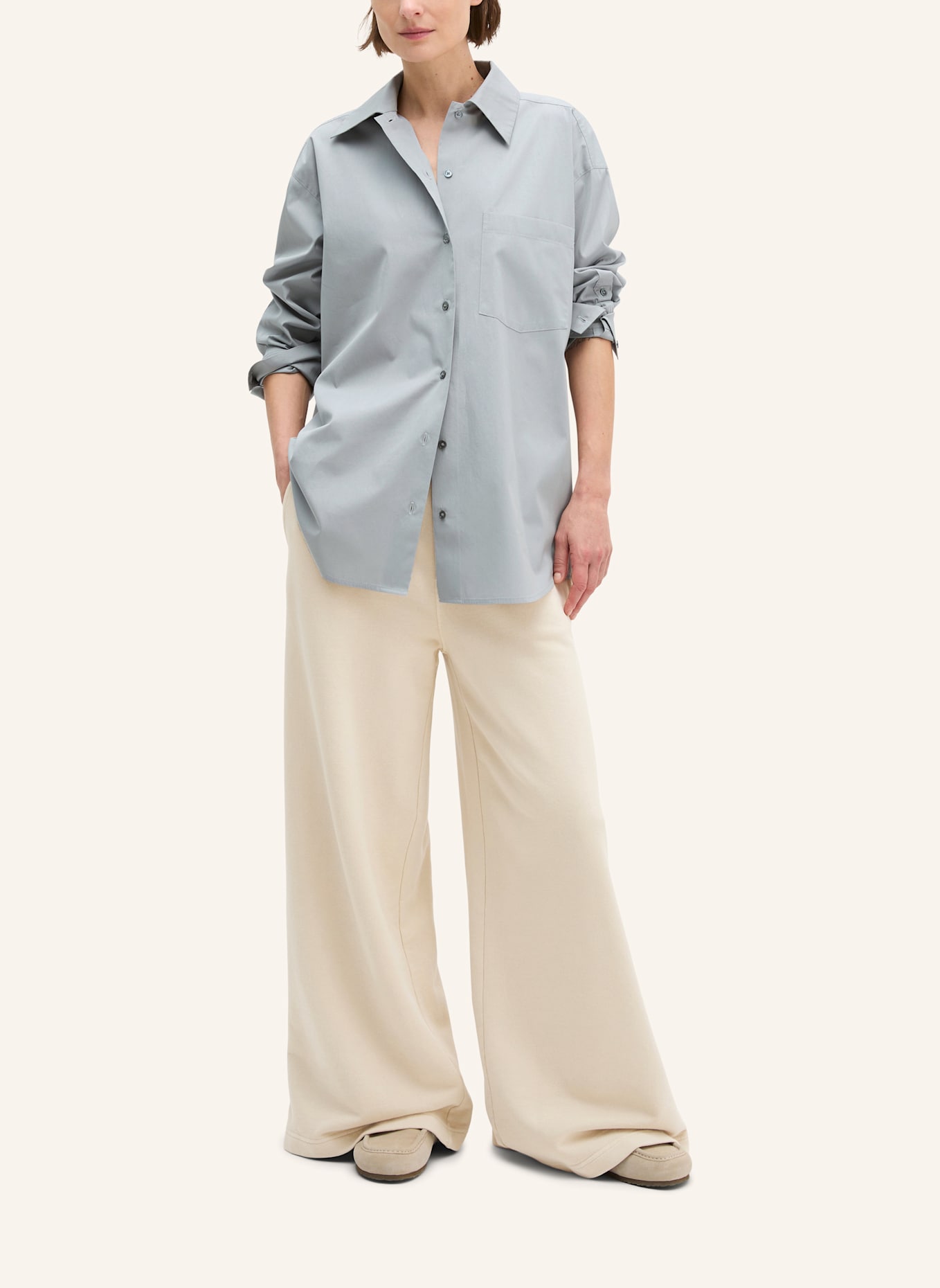 Marc O'Polo Boyfriend-Bluse: GRAU