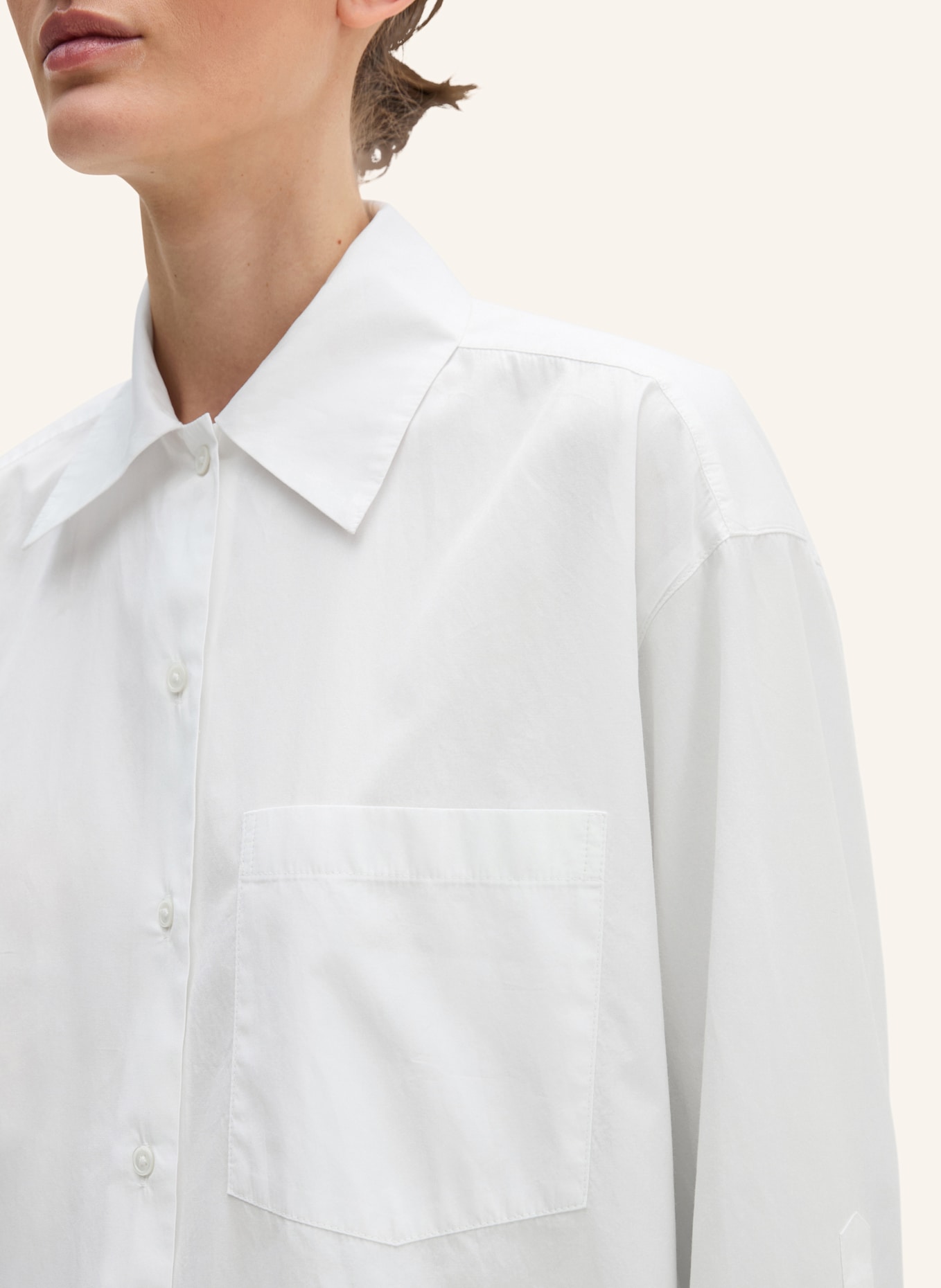 Marc O'Polo Boyfriend-Bluse: WEISS