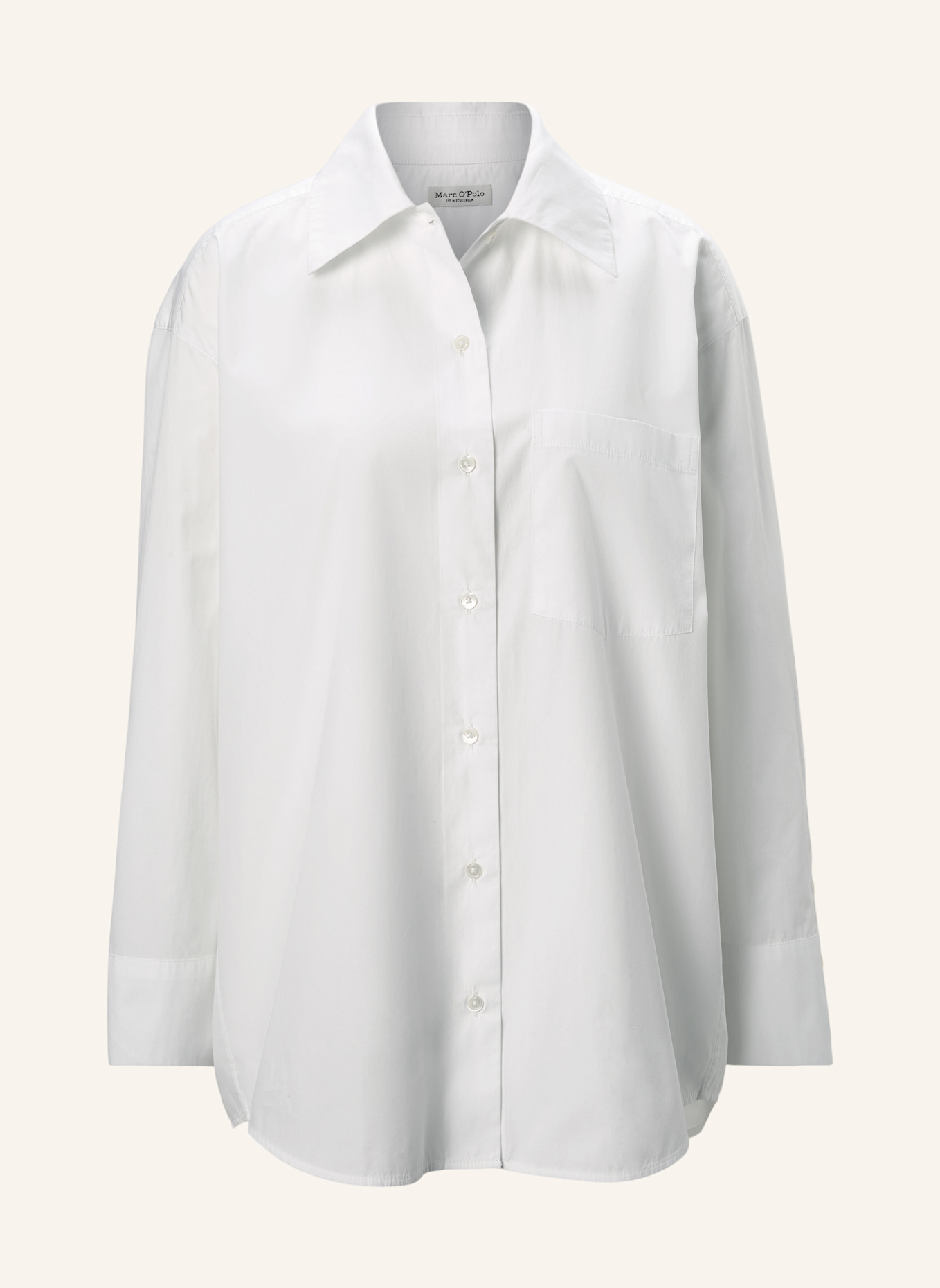 Marc O'Polo Boyfriend-Bluse: WEISS
