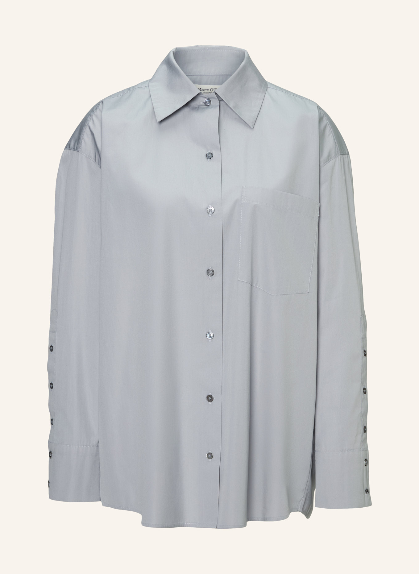 Marc O'Polo Boyfriend-Bluse: GRAU