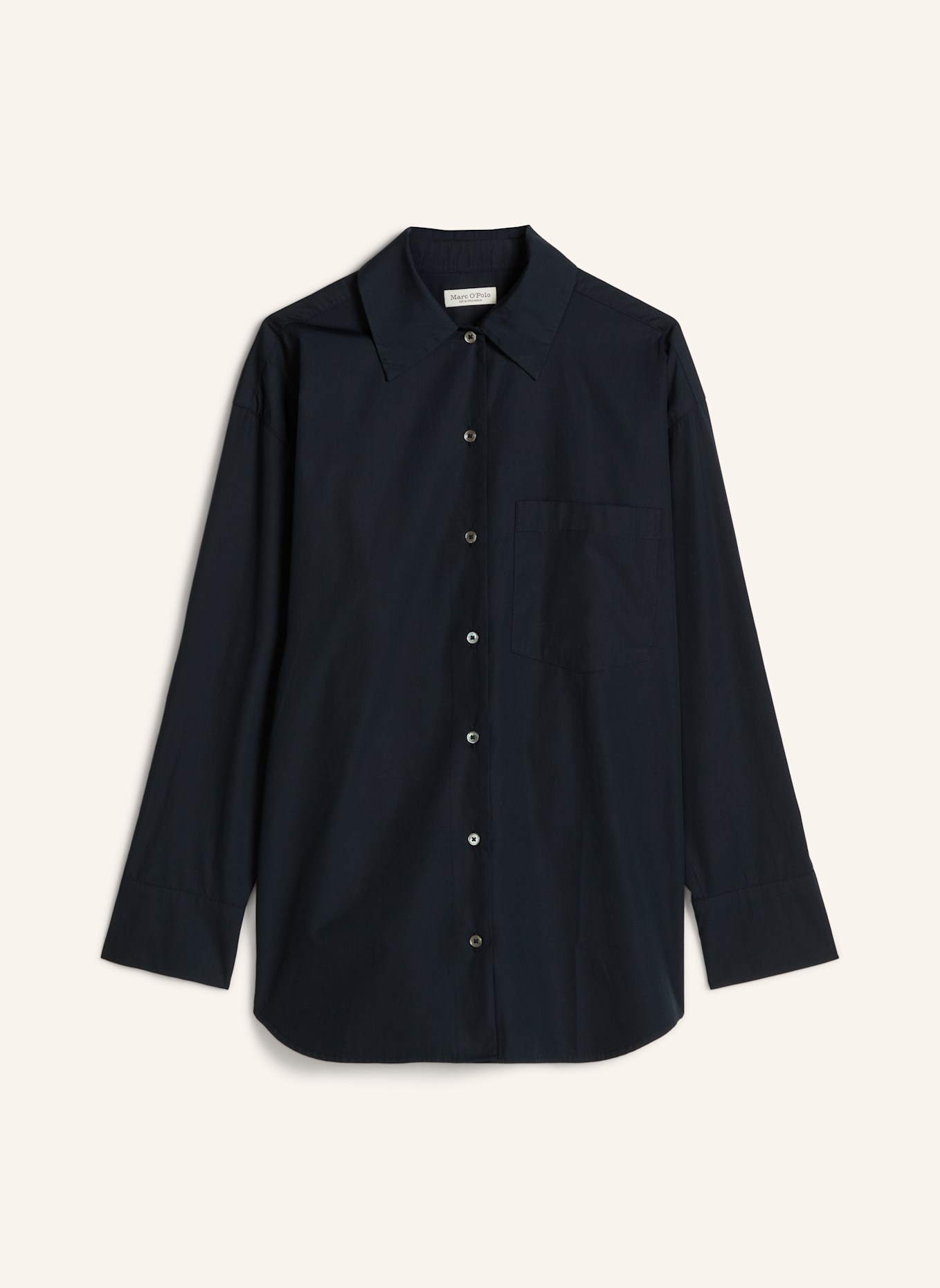 Marc O'Polo Boyfriend-Bluse: DUNKELBLAU