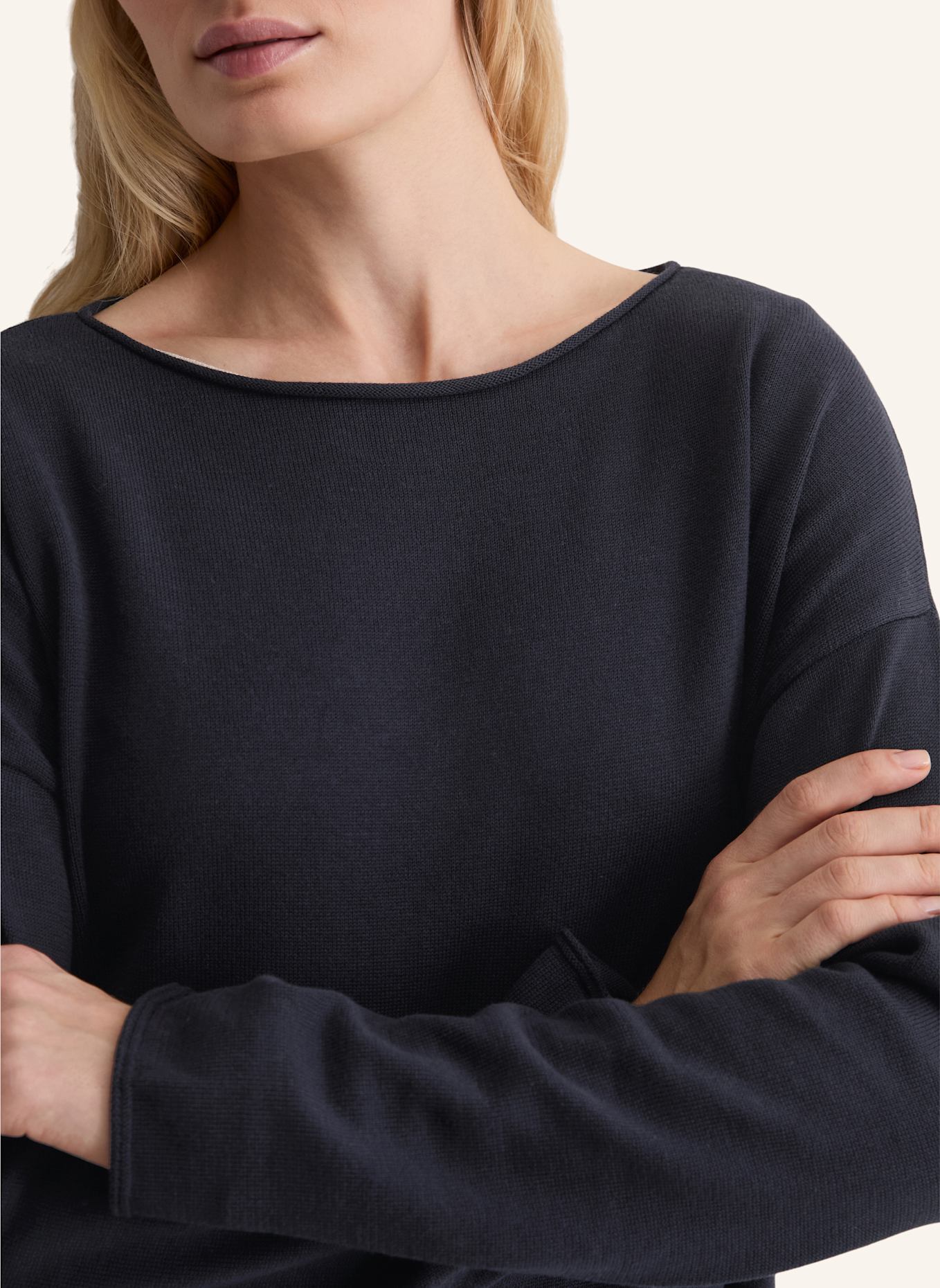 Marc O'Polo Feinstrickpullover: DUNKELBLAU