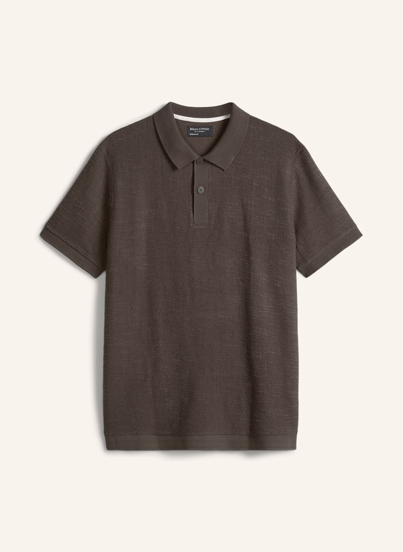 Marc O'Polo Poloshirt looose: DUNKELBRAUN