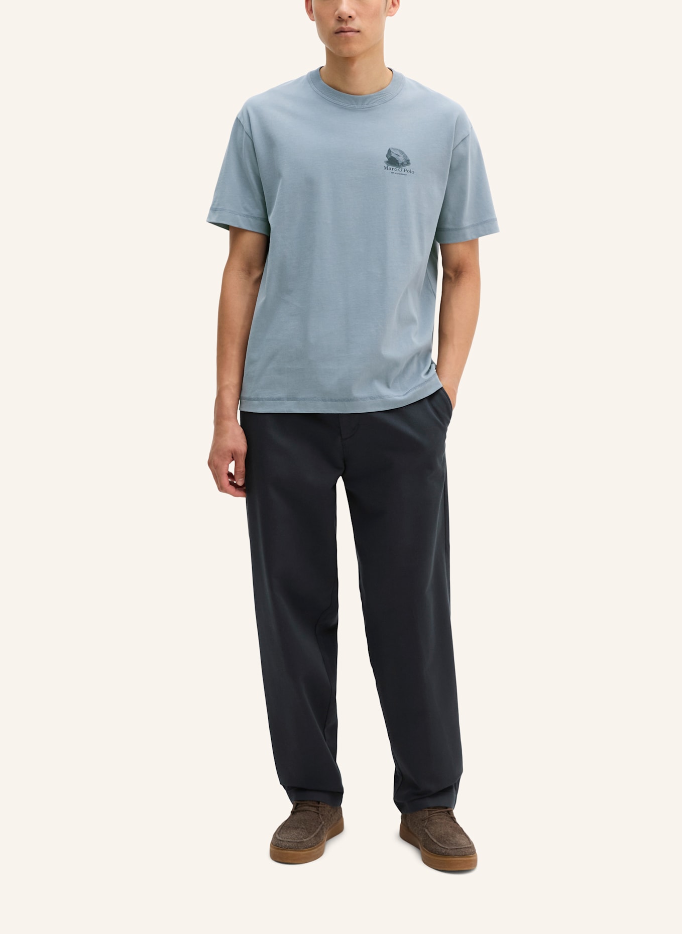 Marc O'Polo T-Shirt: HELLBLAU